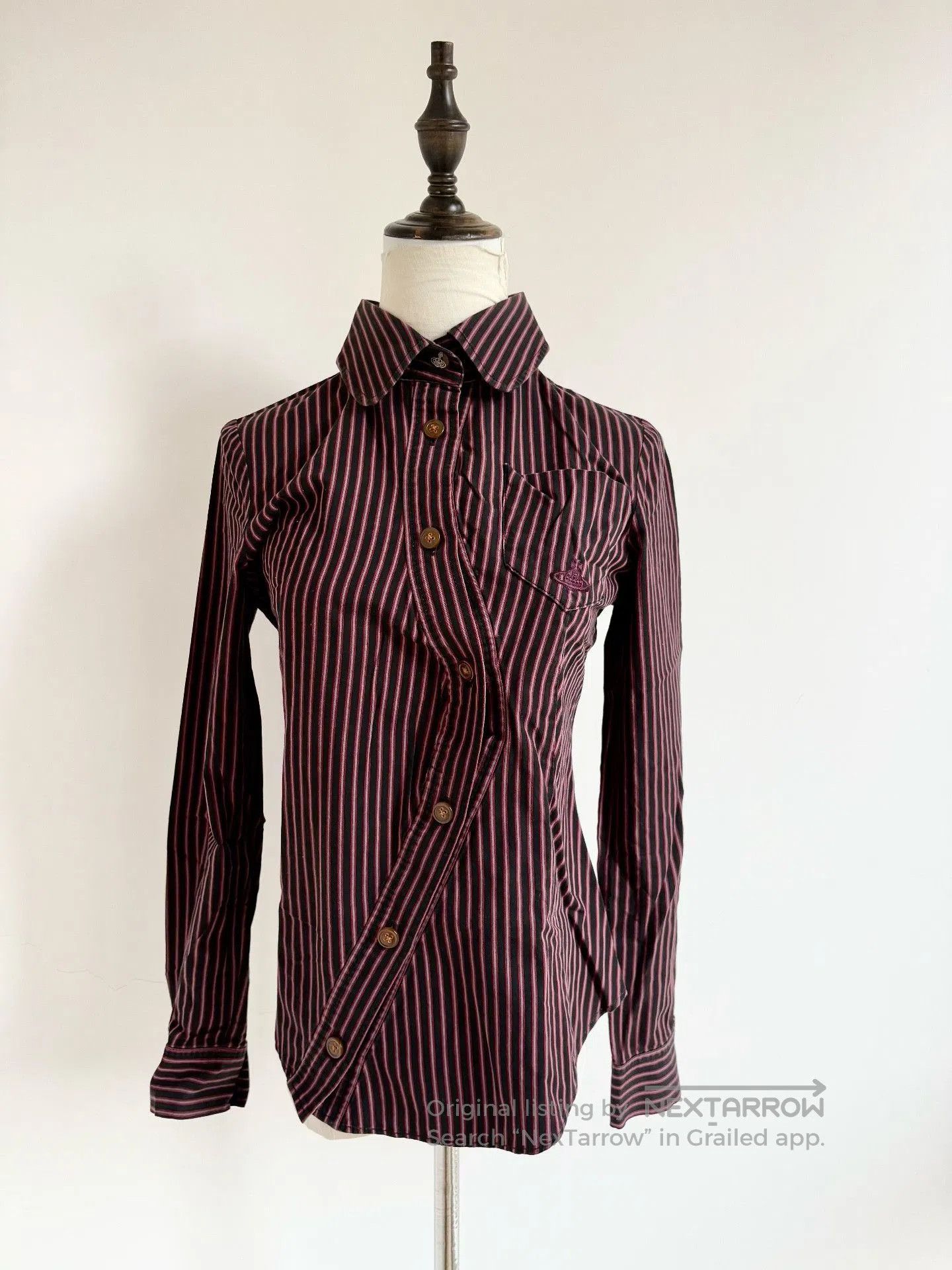 Vivienne Westwood Vivienne Westwood Vintage Black Red Stripe Shirt. Size M / US 6-8 / IT 42-44 - 2 Thumbnail