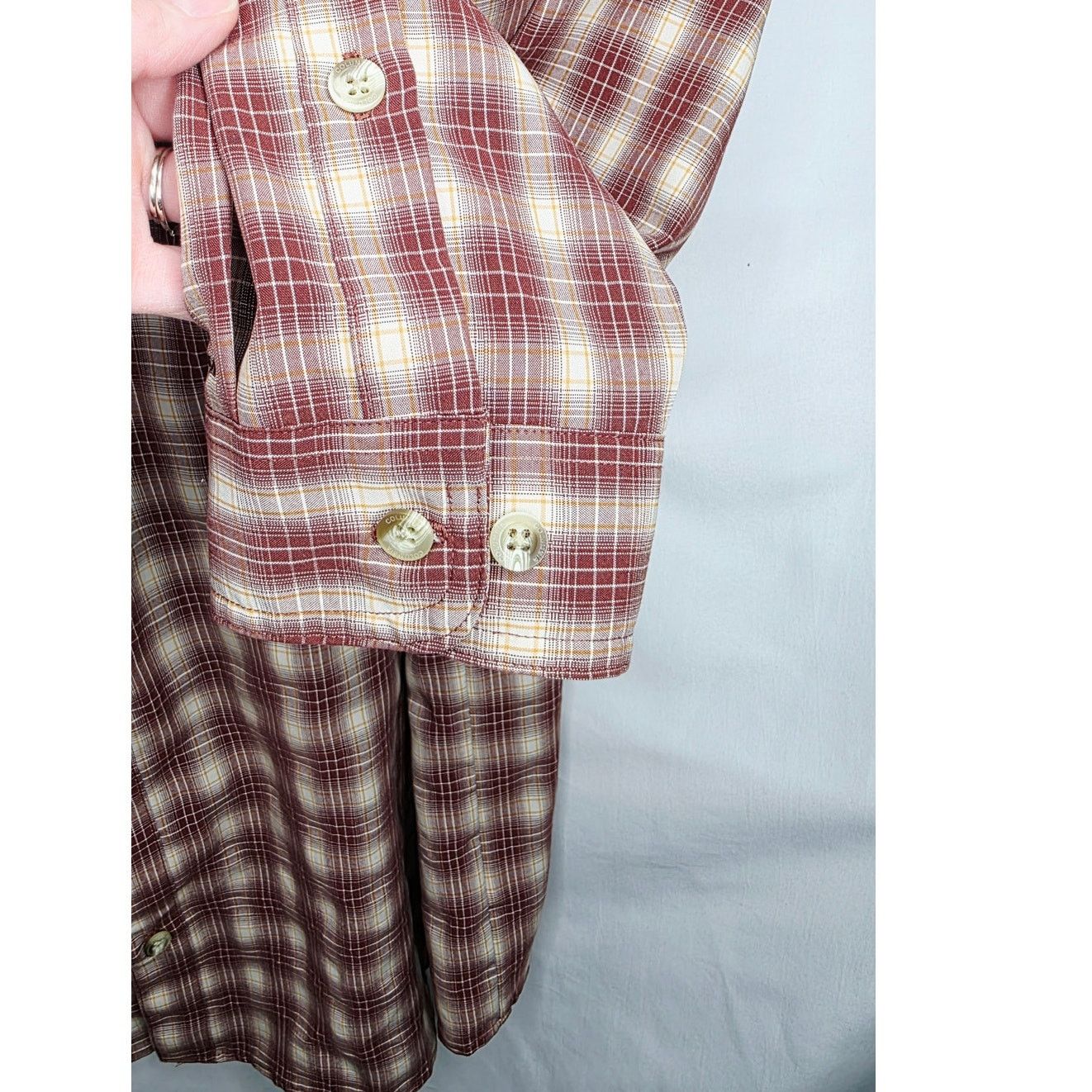 Columbia Columbia Omni Shield Brown Plaid Button Up Shirt Casual Size US XL / EU 56 / 4 - 4 Thumbnail