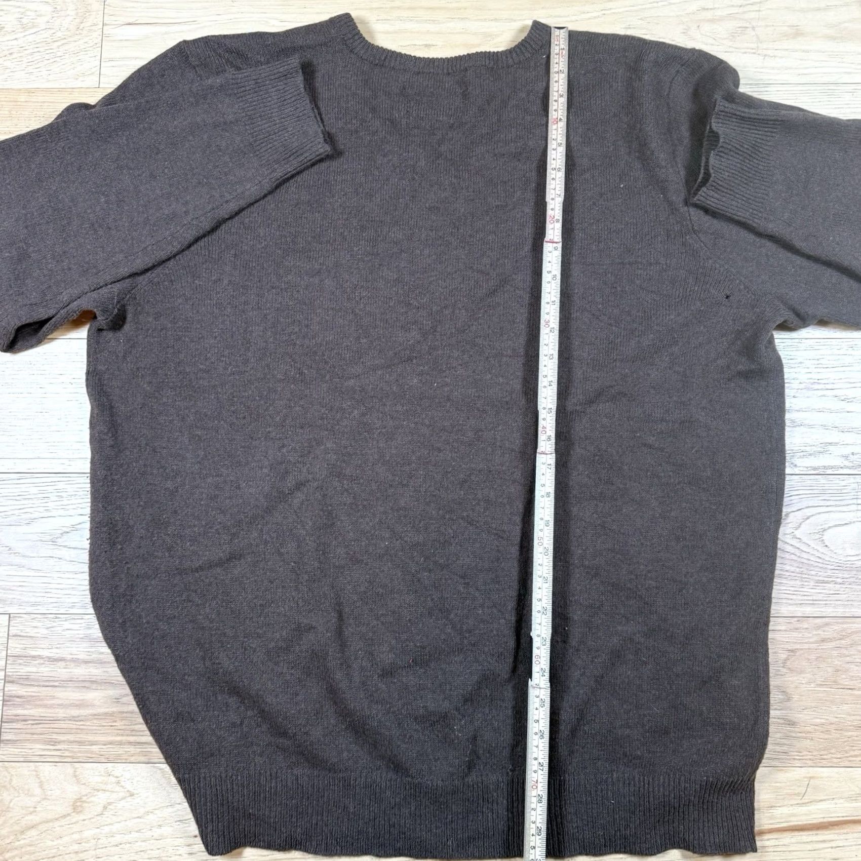 Ralph Lauren VINTAGE Ralph Lauren Sweater Mens XL Lambswool Brown V Neck Crew Neck Pullover Knit Italy 90s Mens Size US XL / EU 56 / 4 - 7 Thumbnail