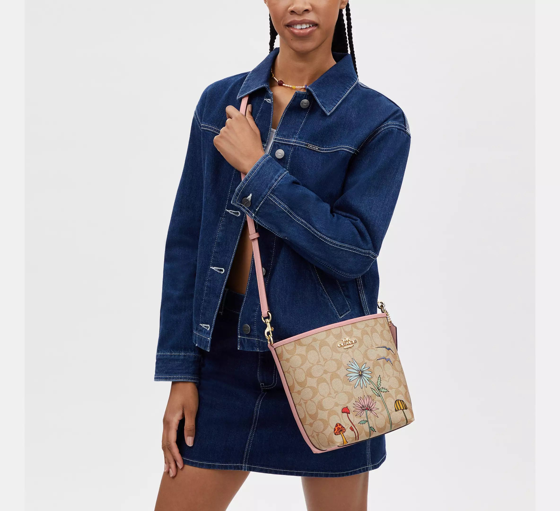 Coach Observed By Us City Bucket Bag In Signature Canvas Size ONE SIZE - 10 Thumbnail