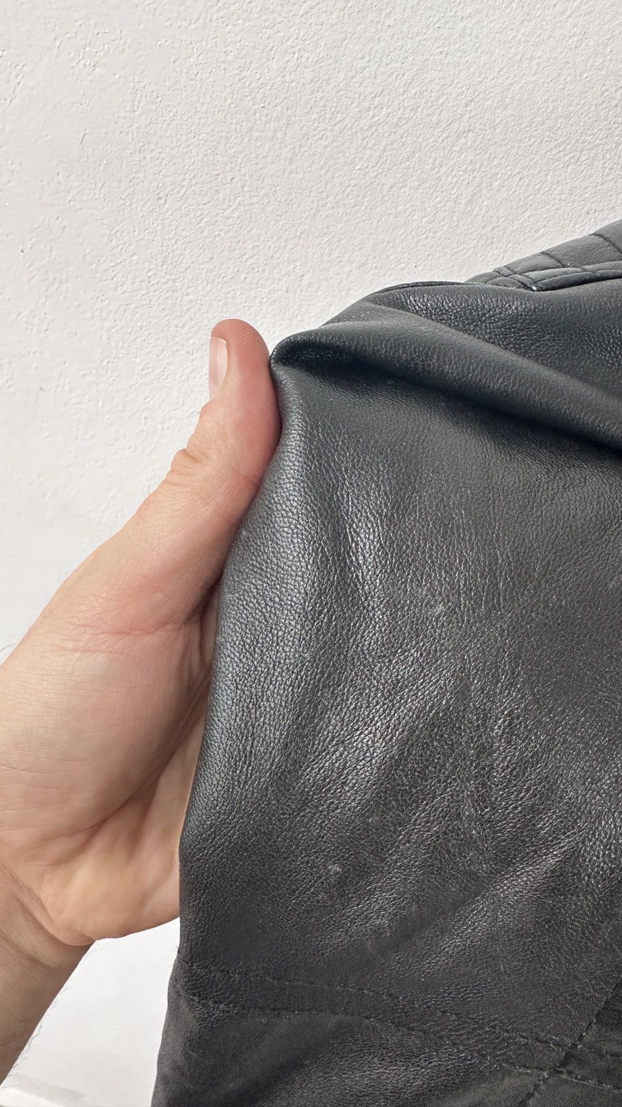 Other HELIUM Real Leather Biker Jacket Quilted Moto Biker Coat Size US L / EU 52-54 / 3 - 14 Thumbnail