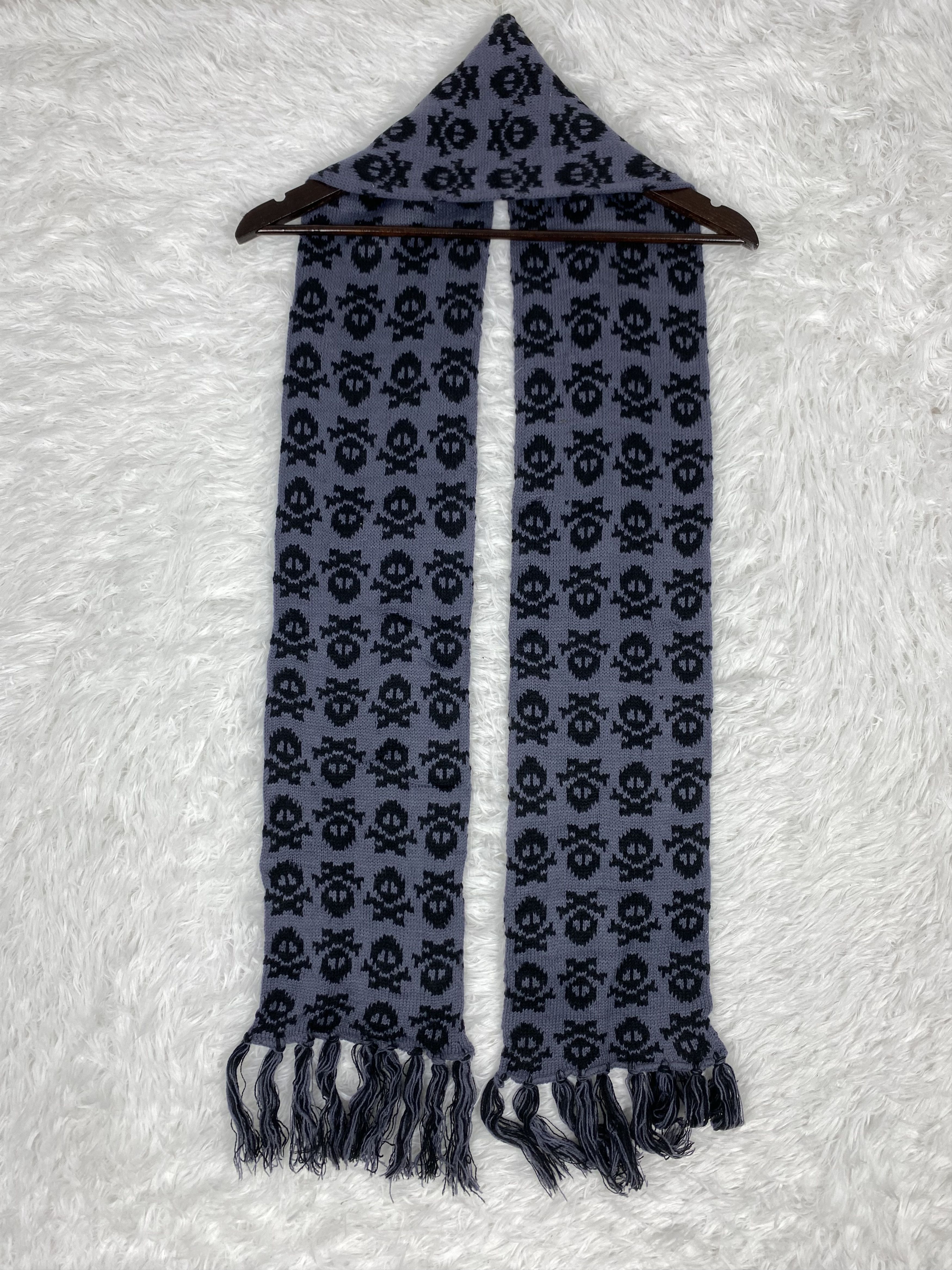 Vintage Vintage Skulls Scarf / Muffler Neckwear PM0106 Size ONE SIZE - 6 Thumbnail