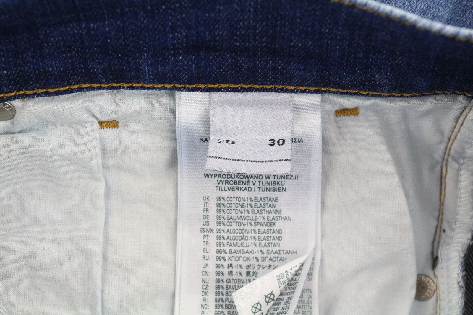 Diesel 2005 D-FINING 09C72 W30/L32 Regular Tapered Jeans 40917 Size US 30 / EU 46 - 9 Thumbnail