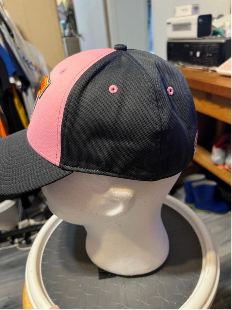 Other Men's Pukka Pink Black Tigers Logo Baseball Hat One Size Size ONE SIZE - 2 Thumbnail