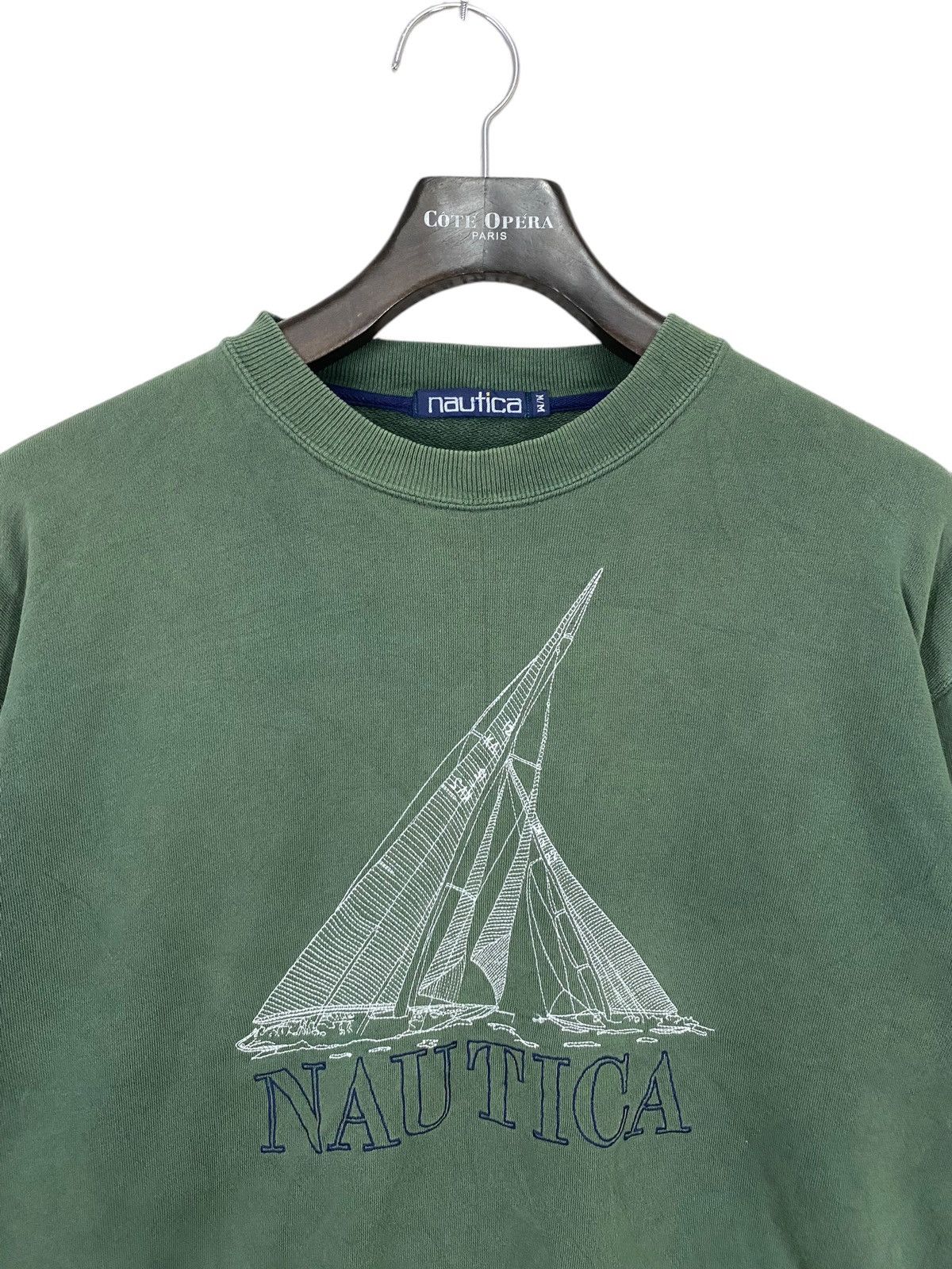 Nautica × Vintage Vtg nautica emboidery spellout sweatshirt pullover crewneck Size US L / EU 52-54 / 3 - 3 Thumbnail