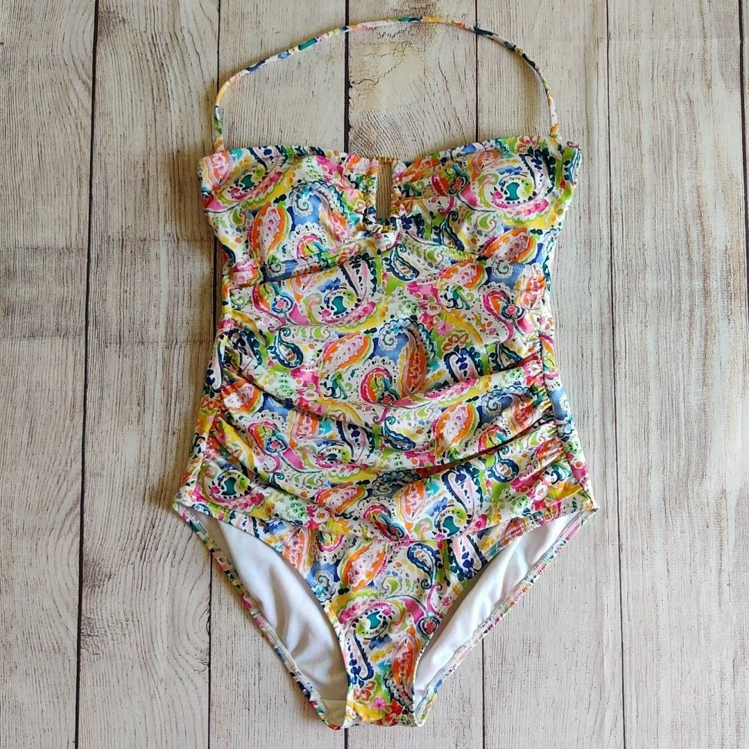 Lauren Ralph Lauren Lauren Ralph Lauren paisley bandeau swimsuit sz 4 Size ONE SIZE - 5 Thumbnail