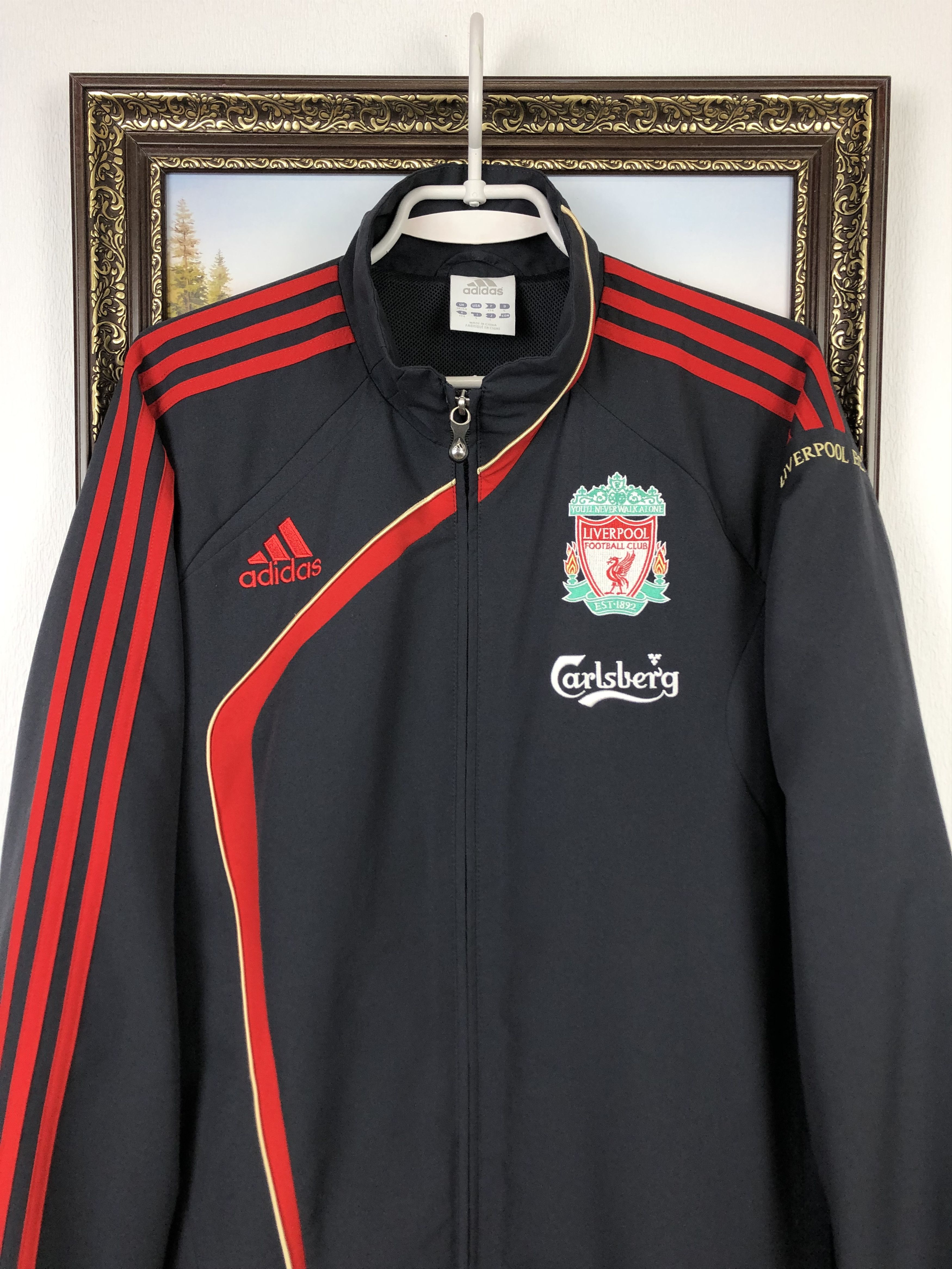 Adidas Vintage Adidas Liverpool Football Jacket Soccer Track Rare Size US M / EU 48-50 / 2 - 1 Thumbnail