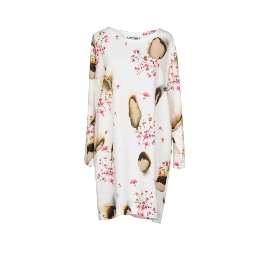 Moschino AW16 MOSCHINO COUTURE Jeremy Scott BURNT EFFECT RAYON DRESS Size S / US 4 / IT 40 - 1 Thumbnail