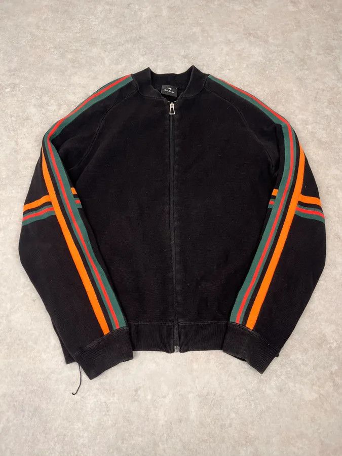 Paul Smith Paul Smith Black Lined Zip-up Cardigan Sweater Size US M / EU 48-50 / 2 - 1 Thumbnail