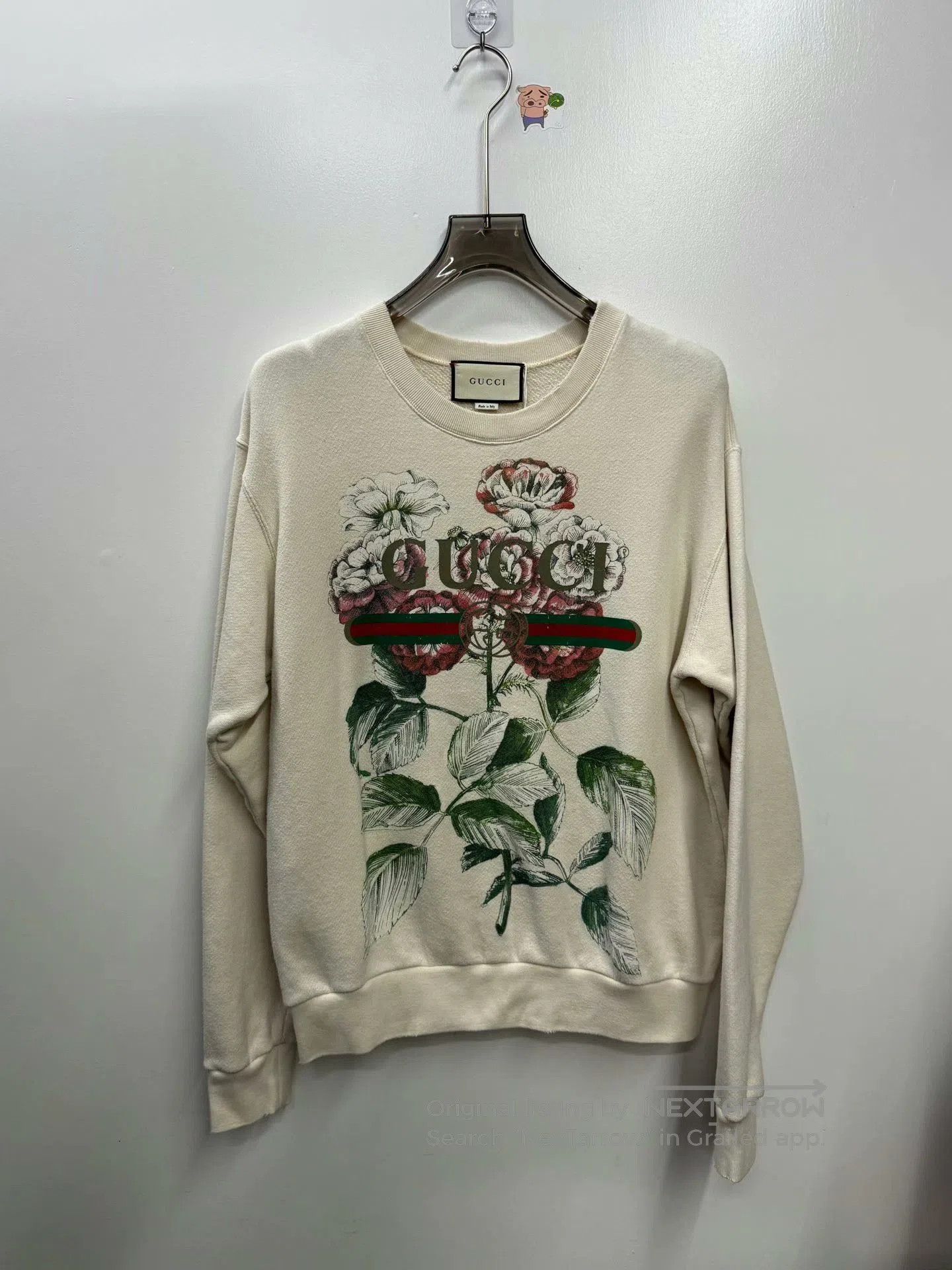 Gucci Gucci floral print distressed sweatshirt. Size S / US 4 / IT 40 - 1 Thumbnail