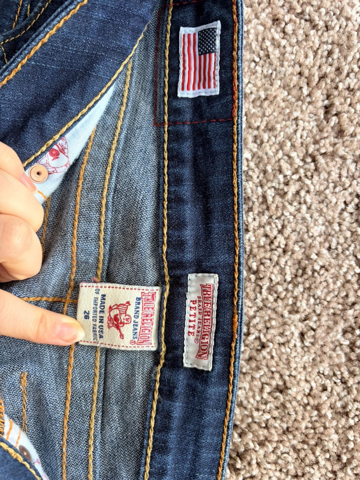 True Religion True Religion Jeans Navy Blue Size 27" / US 4 / IT 40 - 7 Thumbnail