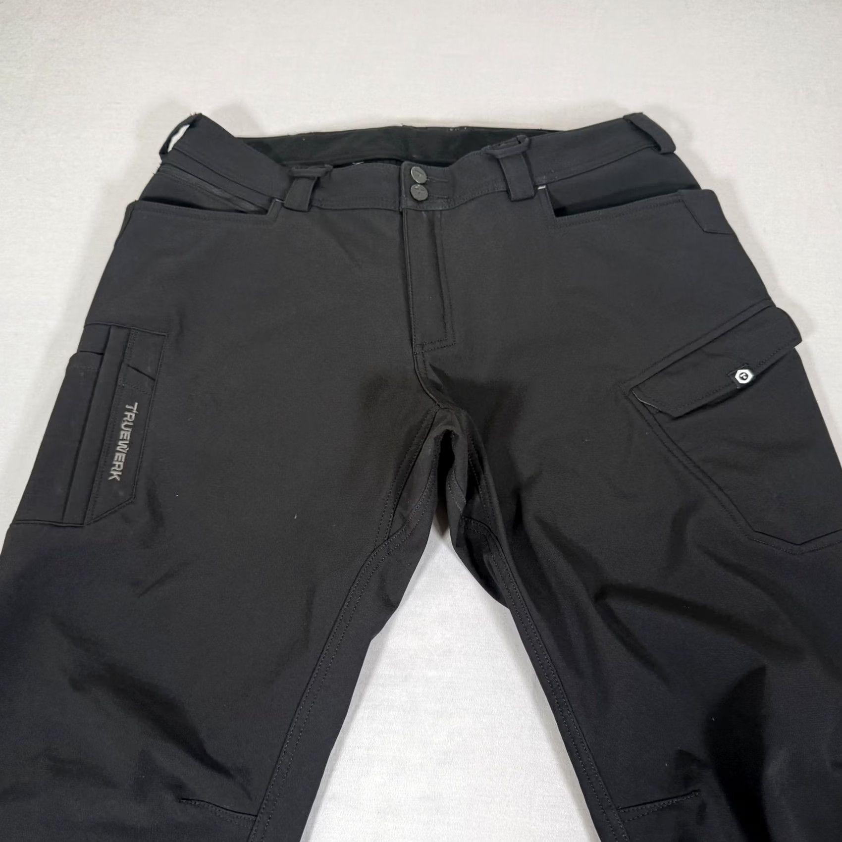 Vintage Truewerk T3 Werkpant Pants Cargo Insulated Black 38W 34L Mens Workwear Stretch Fleece Lined Regular Straight Size US 38 / EU 54 - 2 Thumbnail