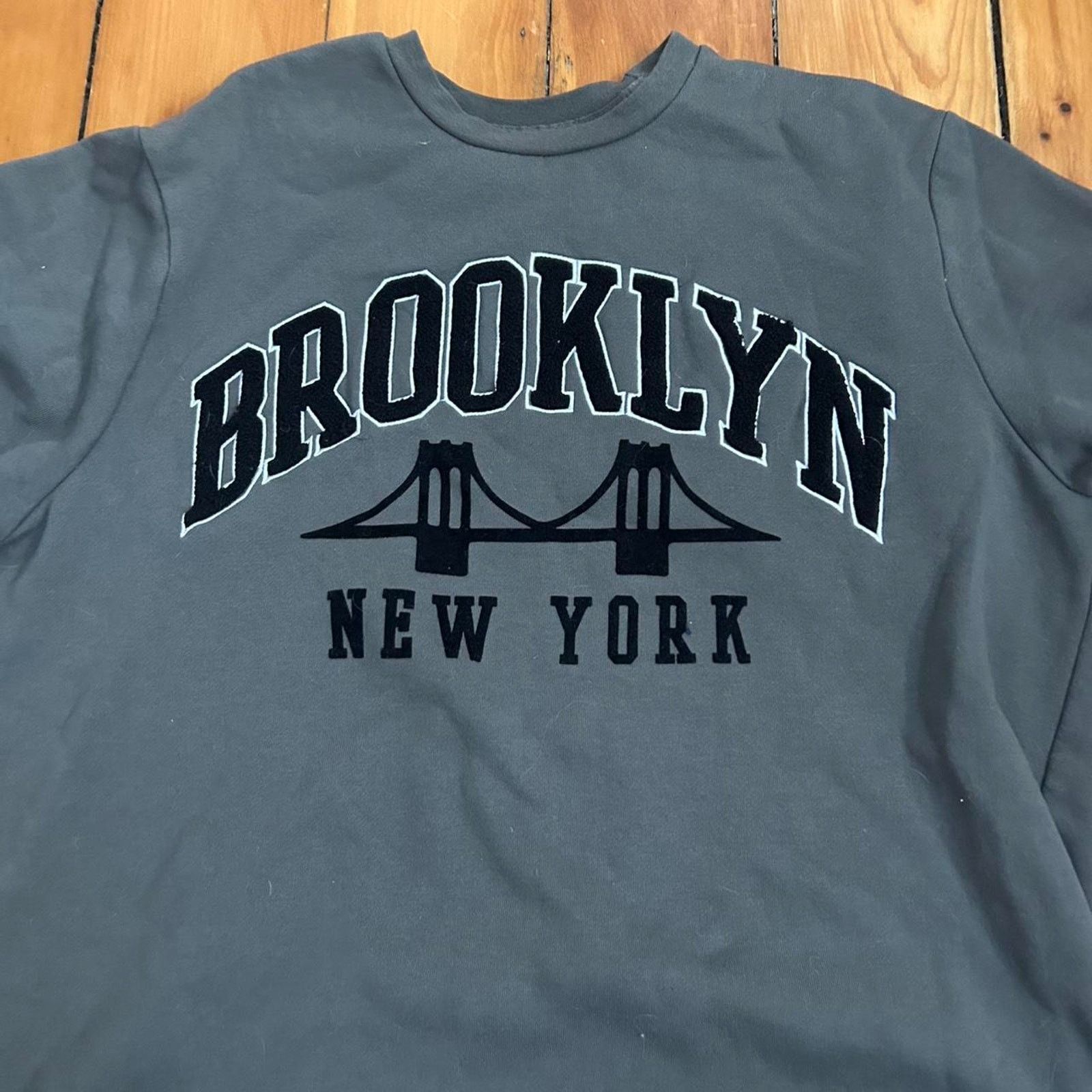Pacsun Grey brooklyn cotton sweatshirt Size L / US 10 / IT 46 - 1 Thumbnail