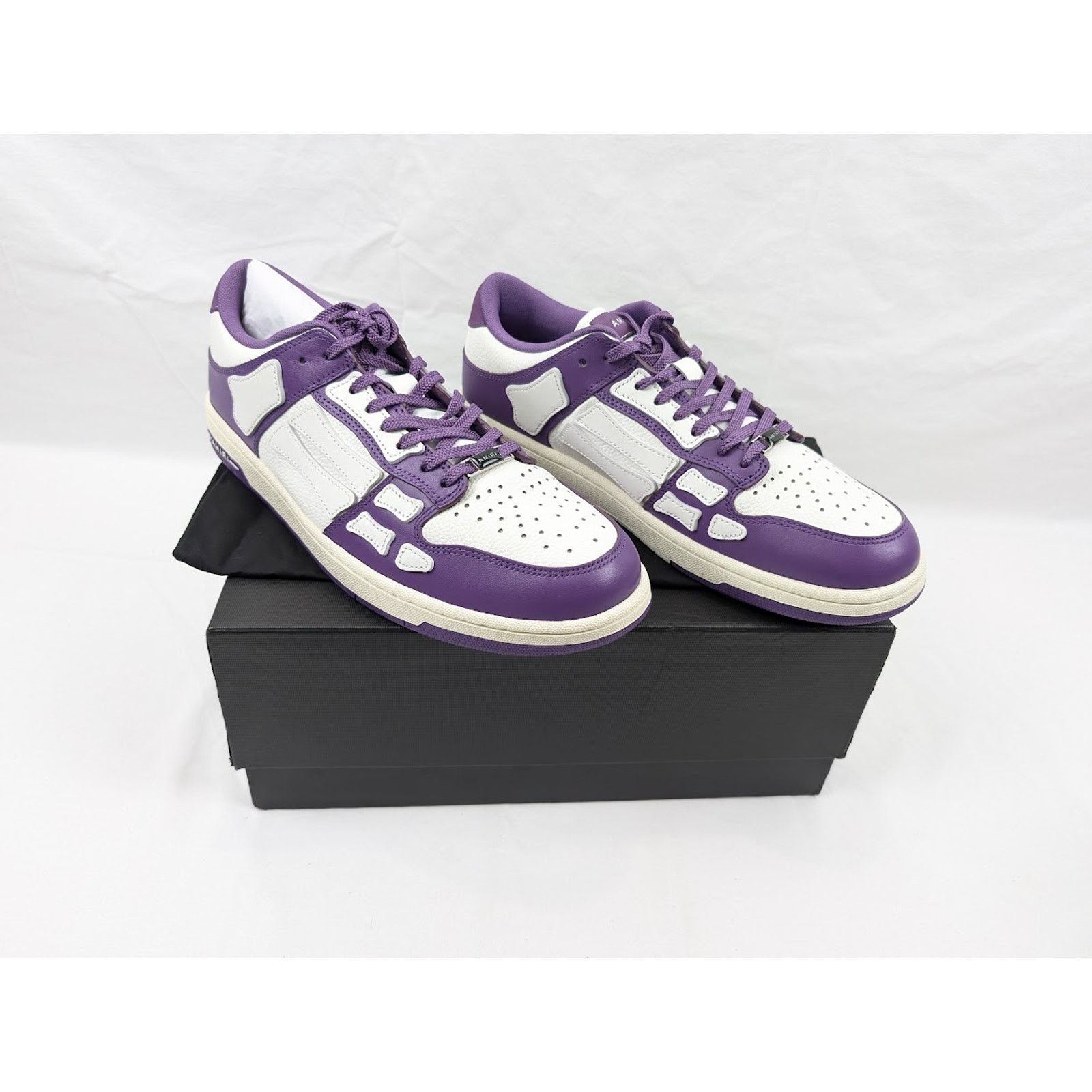 Amiri o1rshd1 Skeleton Low-Top Sneakers in Purple/White Size US 13 / EU 46 - 20 Thumbnail