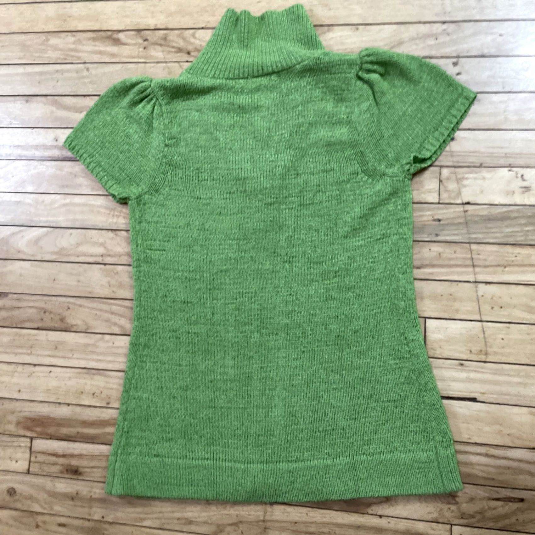 Etro AUGUST SILK Knit Shirt Women S Green Bright Lime 2-Button Boho Retro Top Cardigan Knit Shirt Womens Spring Size S / US 4 / IT 40 - 2 Thumbnail