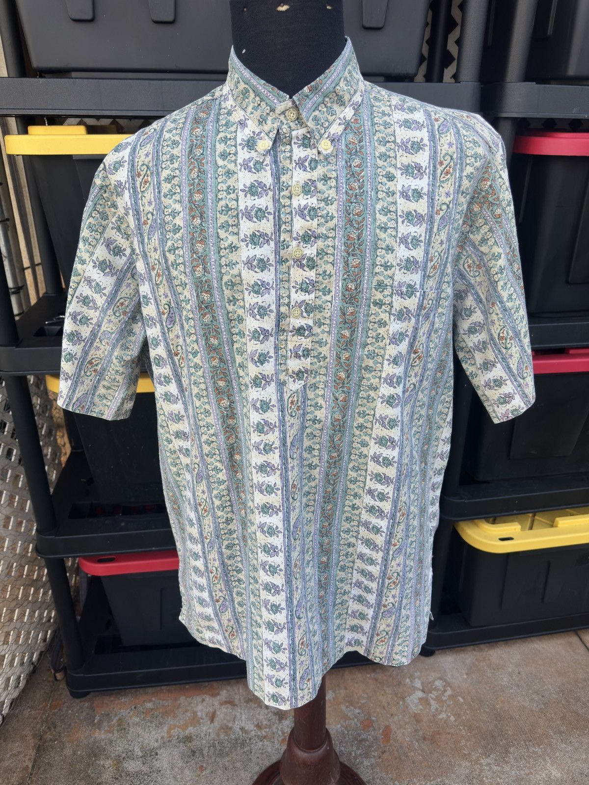 Reyn Spooner Reyn Spooner Multicolored Hawaiian Print 3/4 Button Men's L Size US L / EU 52-54 / 3 - 1 Thumbnail