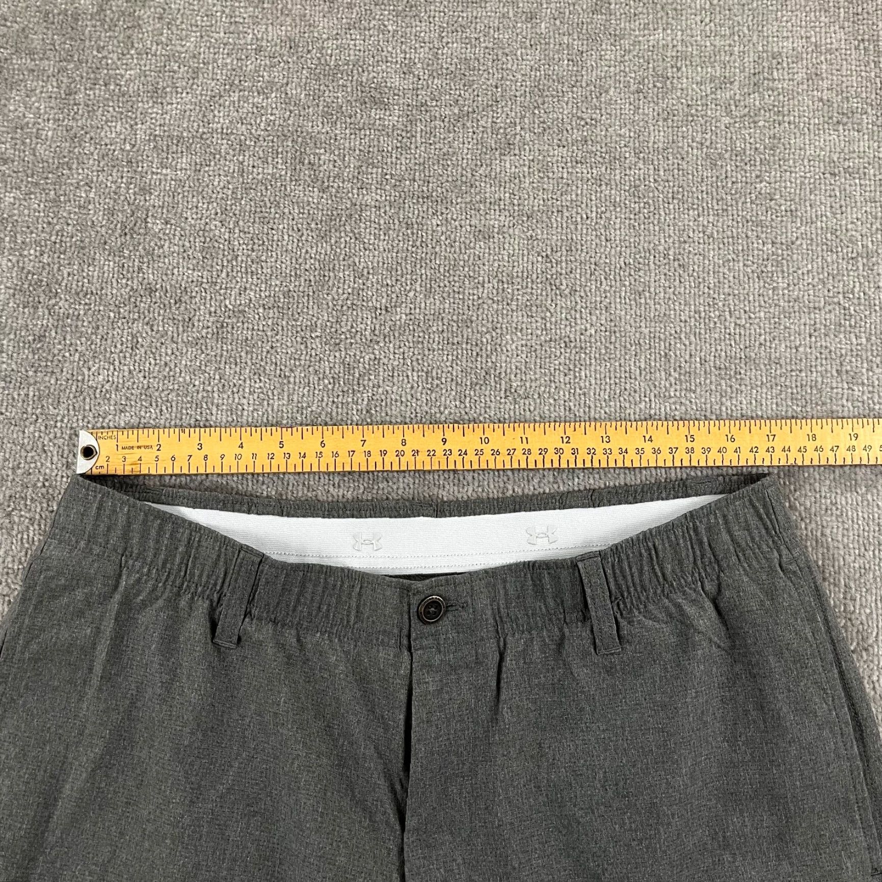 Under Armour UNDER ARMOUR Pants Mens 38x30 Gray Straight Golf Vented Performance Sport Chino Breathable Pockets Lightweight Stretch Belt Loops Regular 30 Inseam Size US 38 / EU 54 - 3 Thumbnail
