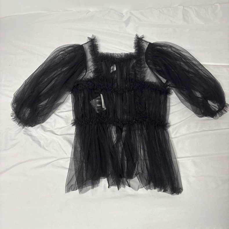 Comme des Garcons Comme des Garcons Black vintage yarn blouse Size XS / US 0-2 / IT 36-38 - 2 Thumbnail