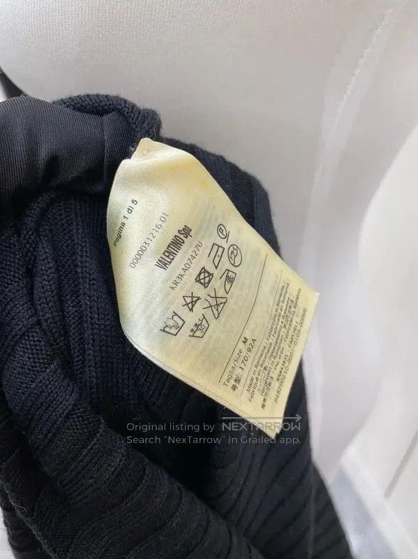 Valentino Valentino Black Cotton Blend Pullover Sweater . Size M / US 6-8 / IT 42-44 - 7 Thumbnail