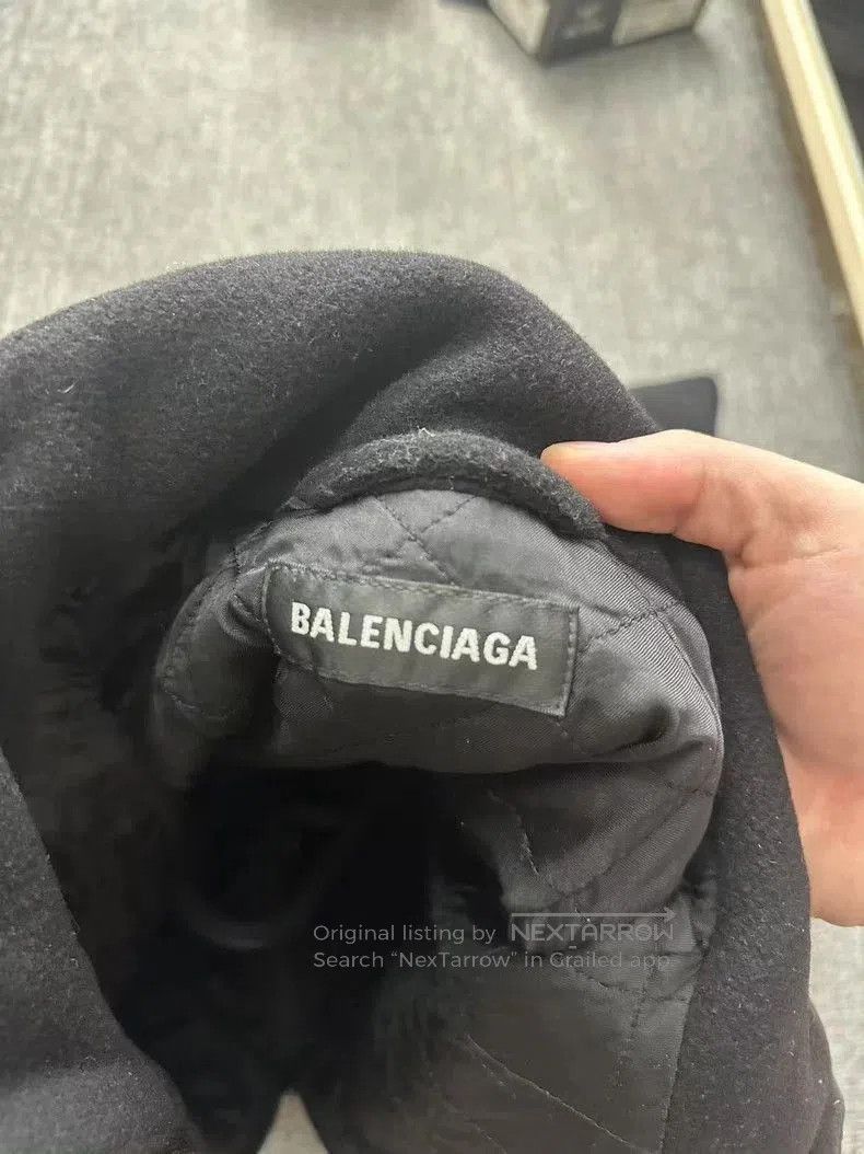 Balenciaga Balenciaga Black Wool Logo Jacket. Size US M / EU 48-50 / 2 - 3 Thumbnail