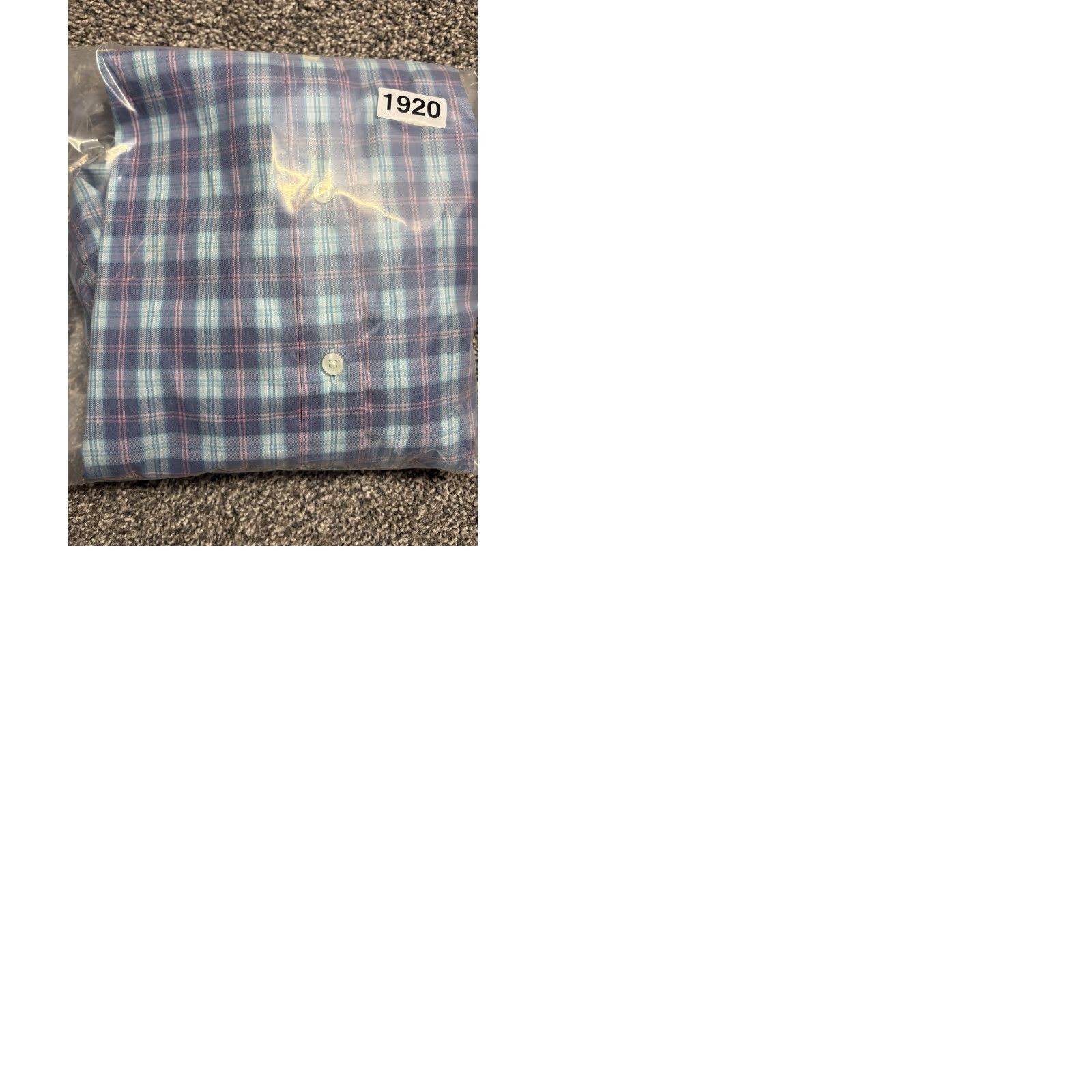 Faherty Faherty Performance Shirt Mens Medium Blue Pink Plaid Button Up Supima Nylon Blend Size US M / EU 48-50 / 2 - 9 Thumbnail