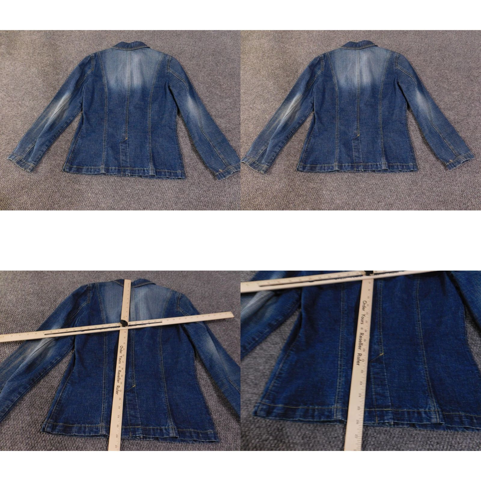 Coldwater Creek VINTAGE Coldwater Creek Blazer Womens Small Blue Denim 3 Button Notch Lapel Jacket Size S / US 4 / IT 40 - 8 Thumbnail