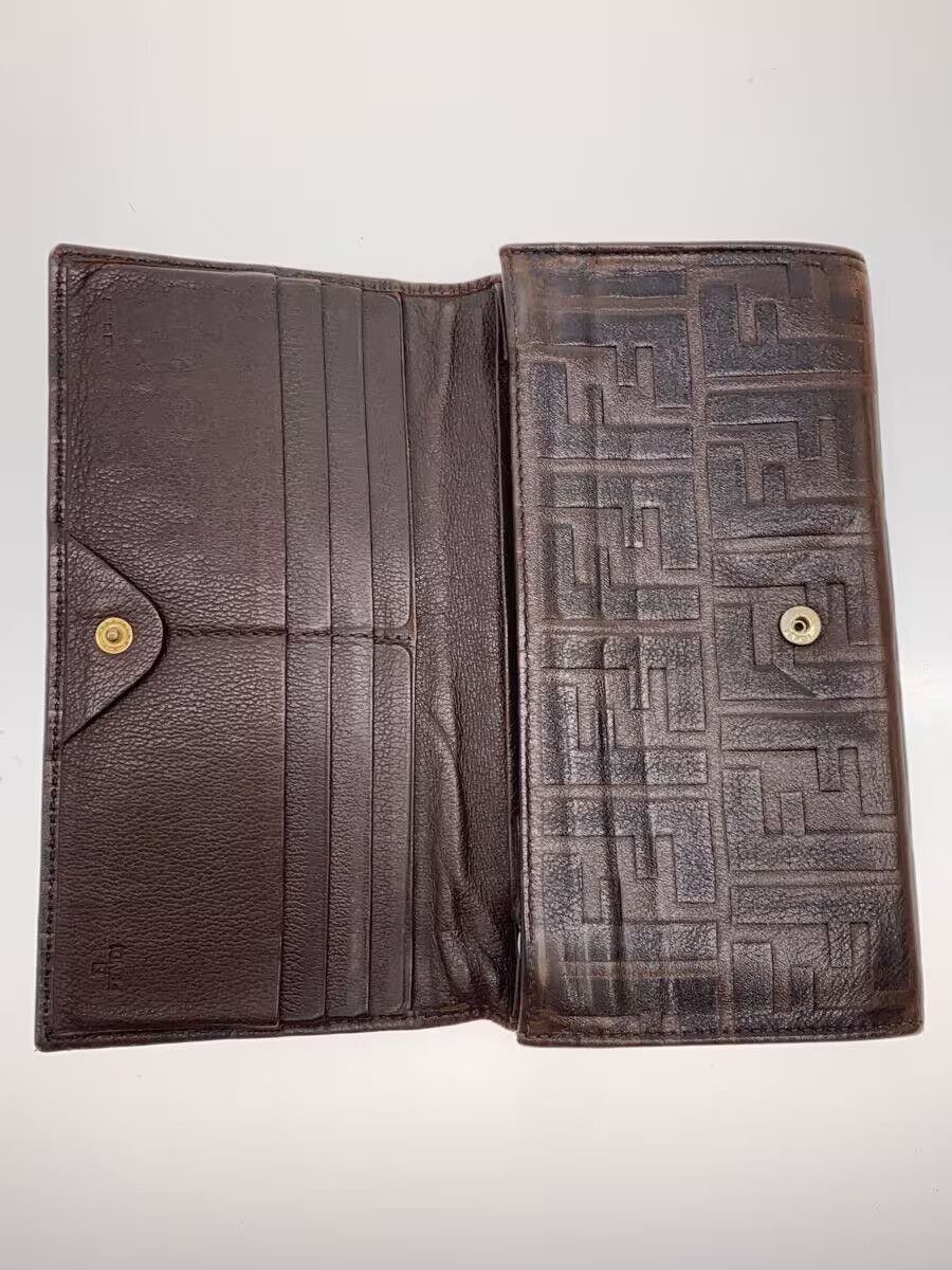 Fendi Fendi Leather Long Wallet Brown Size ONE SIZE - 4 Thumbnail