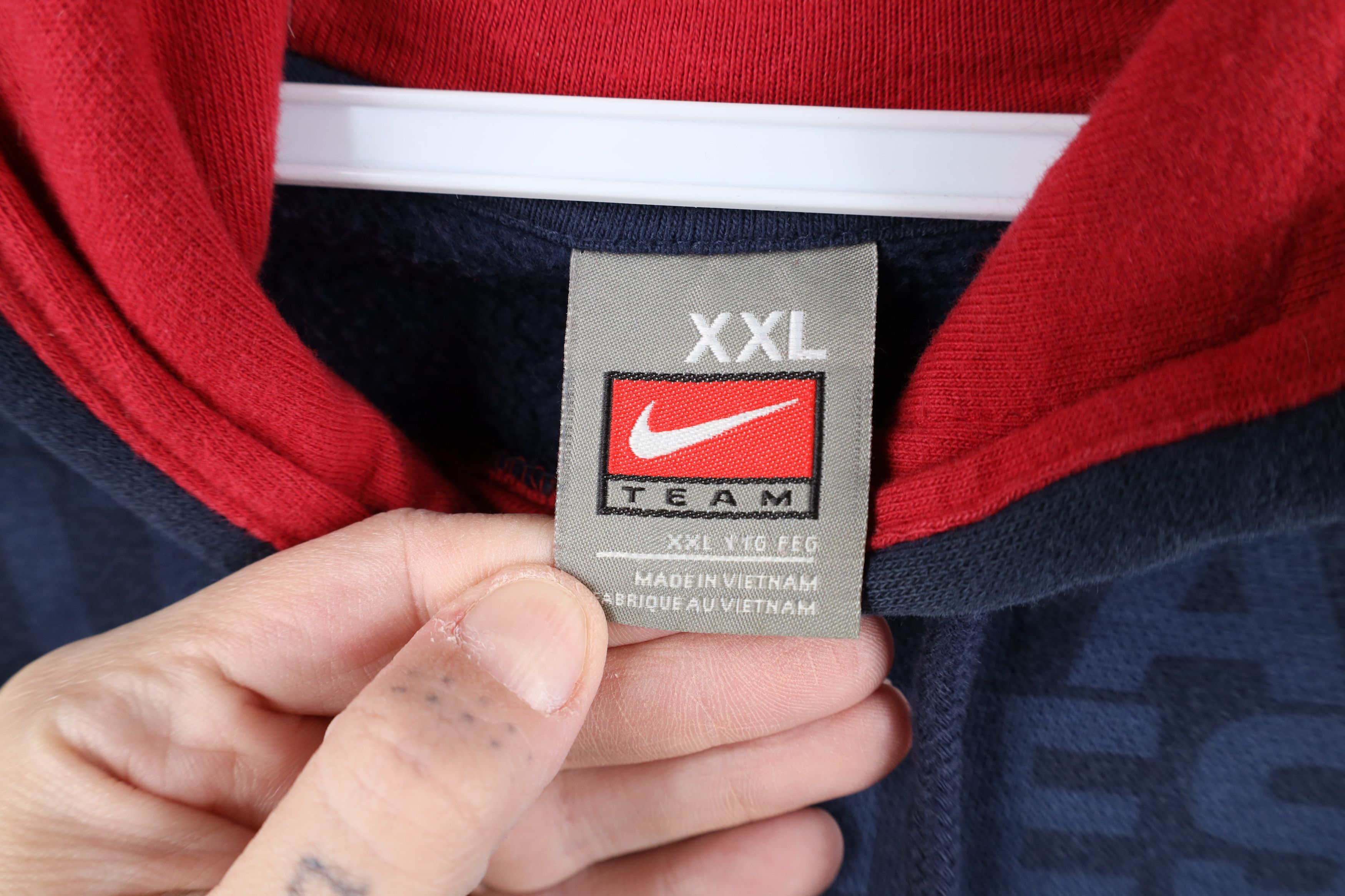 Nike Vintage Nike Scott Mini Swoosh USA Soccer Futbol Hoodie Blue Size US XXL / EU 58 / 5 - 10 Thumbnail