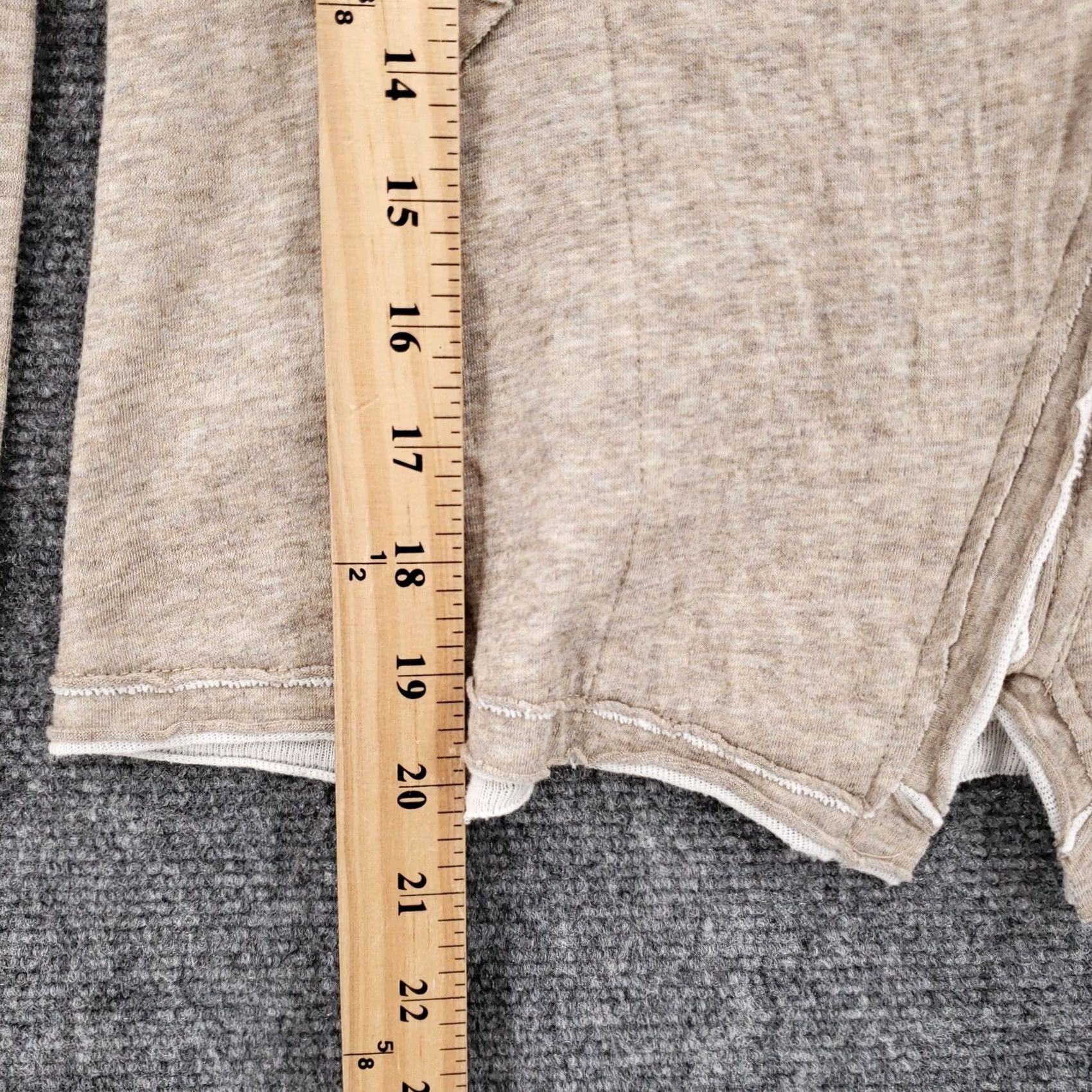 Vintage Mystree Top Womens S Small Beige Drape Collar Long Sleeve Lagenlook Zip Heather Size S / US 4 / IT 40 - 5 Thumbnail