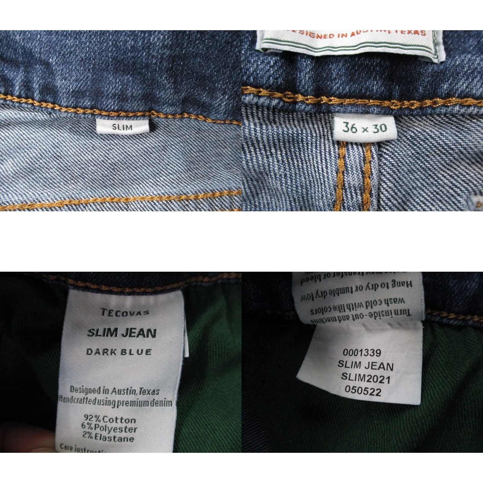 Tecovas Tecovas Shorts Mens 36 Blue Denim Slim Jean Jorts Cutoff Bermuda Casual Size US 36 / EU 52 - 8 Thumbnail