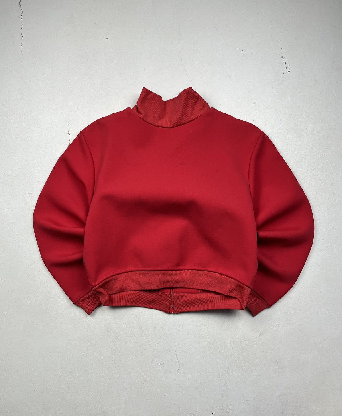 Balenciaga Balenciaga FW16 Asymmetric Red Zip Jacket – Runway Piece Size S / US 4 / IT 40 - 17 Thumbnail