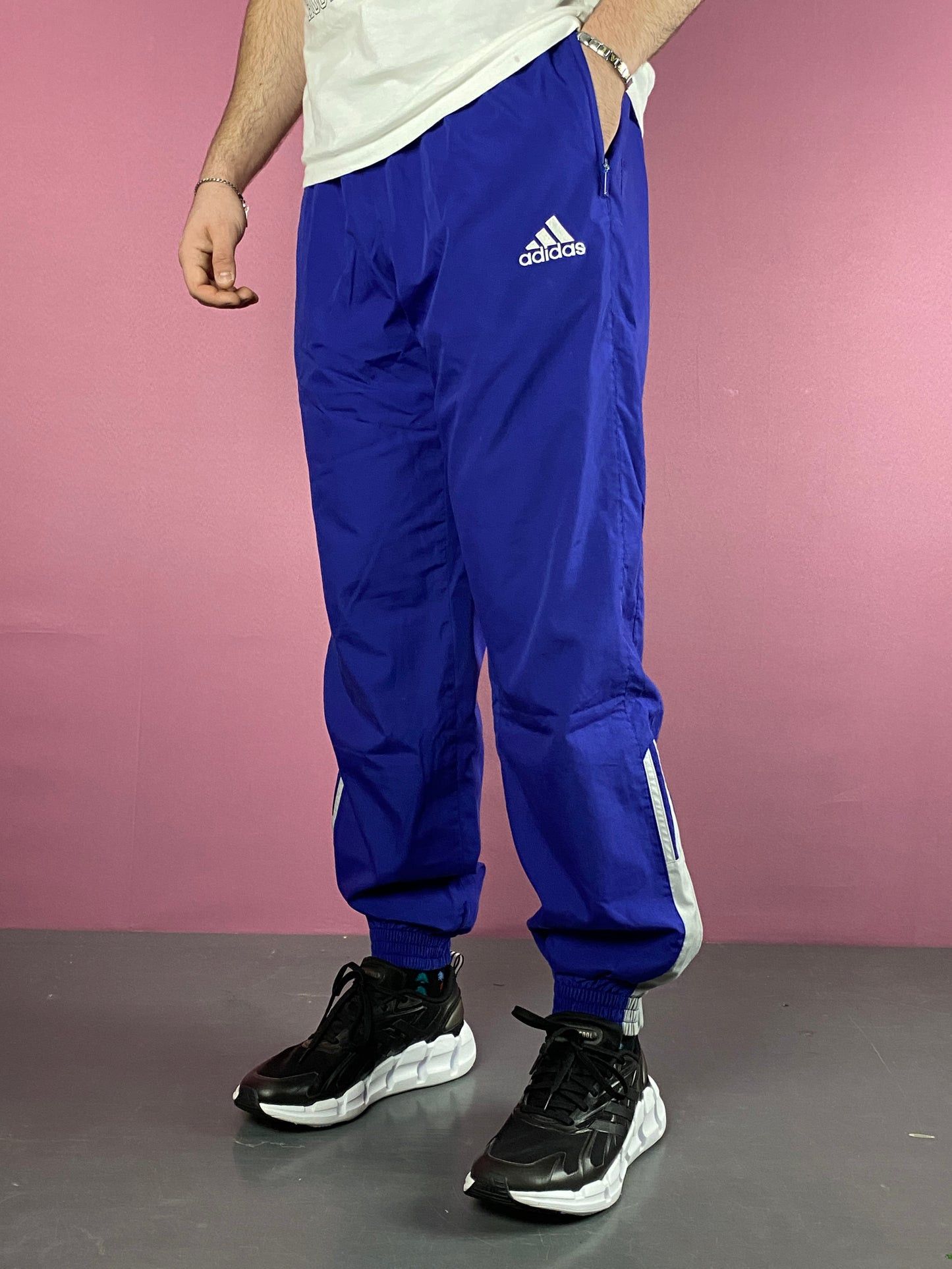 Adidas × Vintage 90s Adidas Vintage Men's Track Pants - M Size US 38 / EU 54 - 1 Thumbnail
