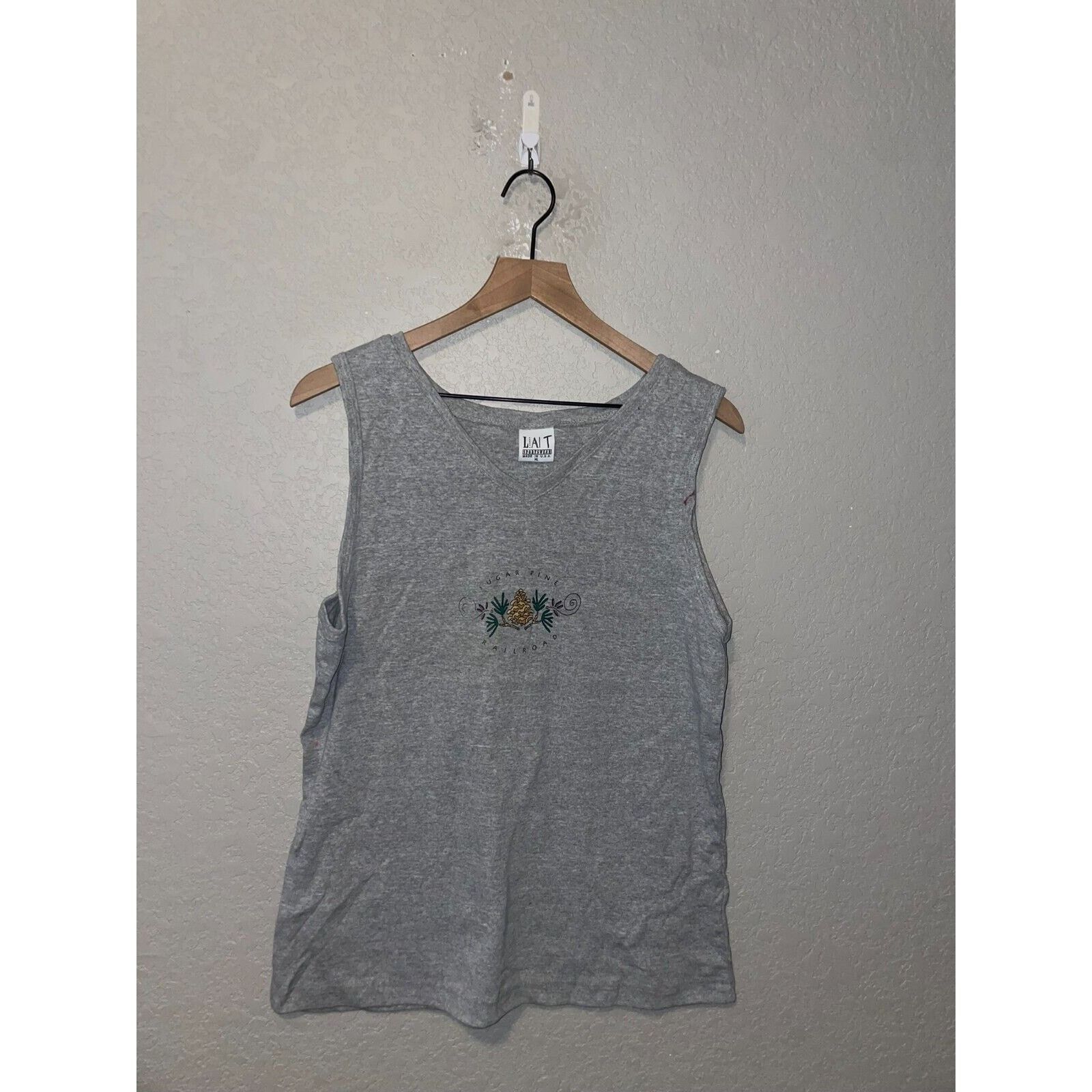 Vintage Womens Sugar Pine Shirt Railroad Gray Sleeveless VTG 90s XL Size XL / US 12-14 / IT 48-50 - 1 Thumbnail