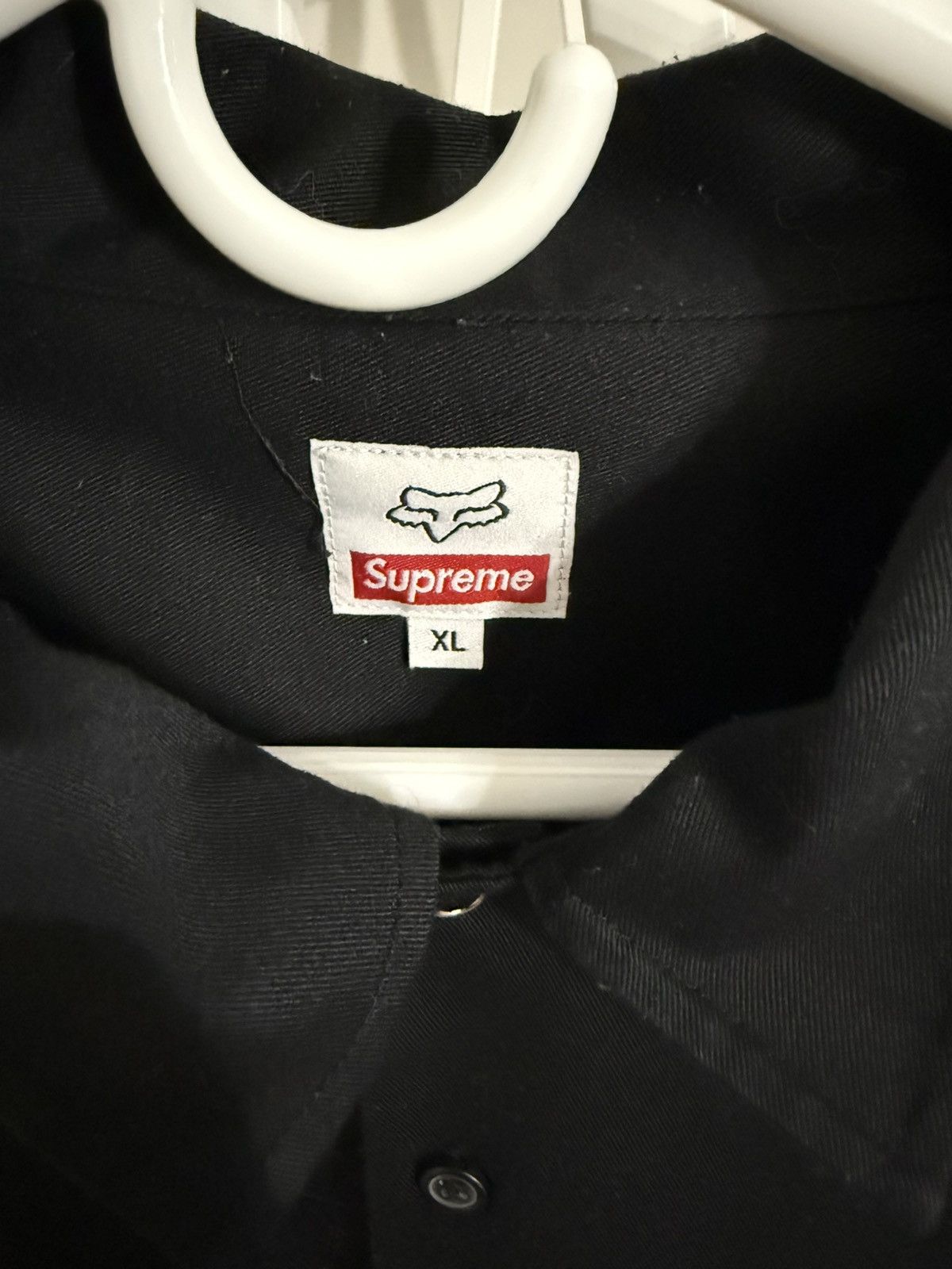 Fox Racing × Honda × Supreme Supreme Honda Fox Racing Work Shirt Black Size US XL / EU 56 / 4 - 2 Thumbnail