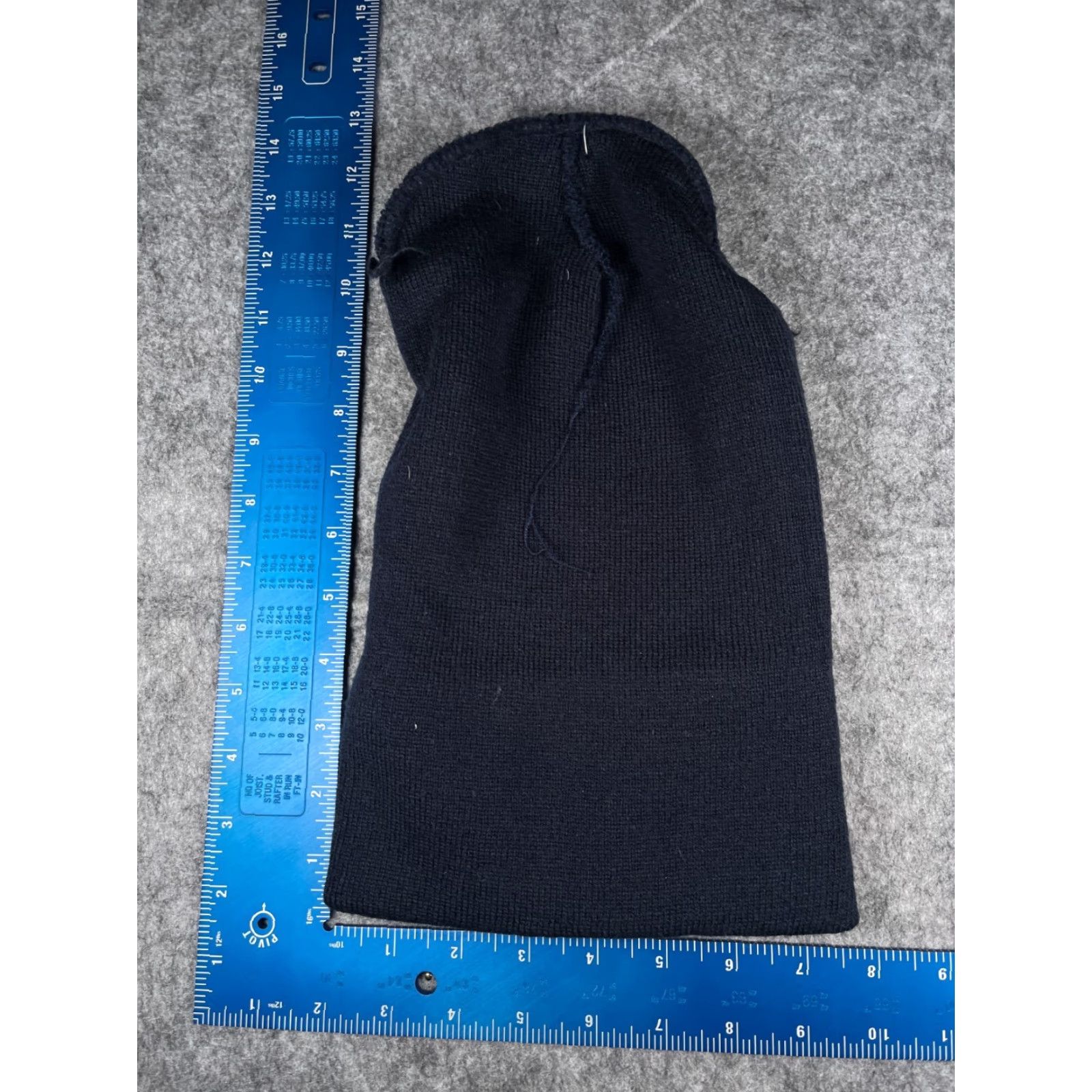 Vintage VINTAGE Star Beanie Toque Knit Adult One Size Dark Navy Blue 100% Acrylic Embroidered Star Pattern Winter Mens Size ONE SIZE - 6 Thumbnail