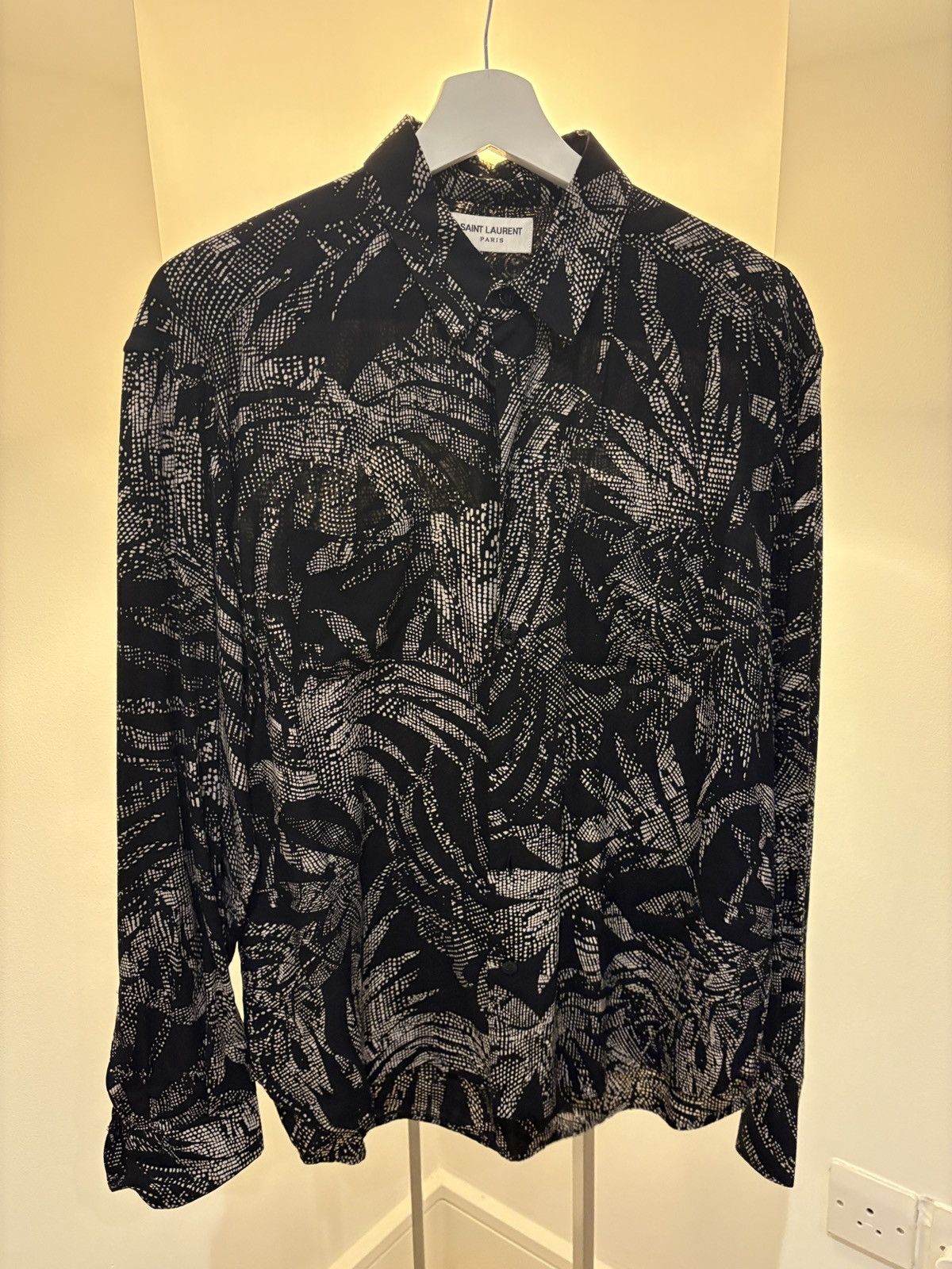 Saint Laurent Paris Saint Laurent dark palm trees shirt Size US S / EU 44-46 / 1 - 2 Thumbnail
