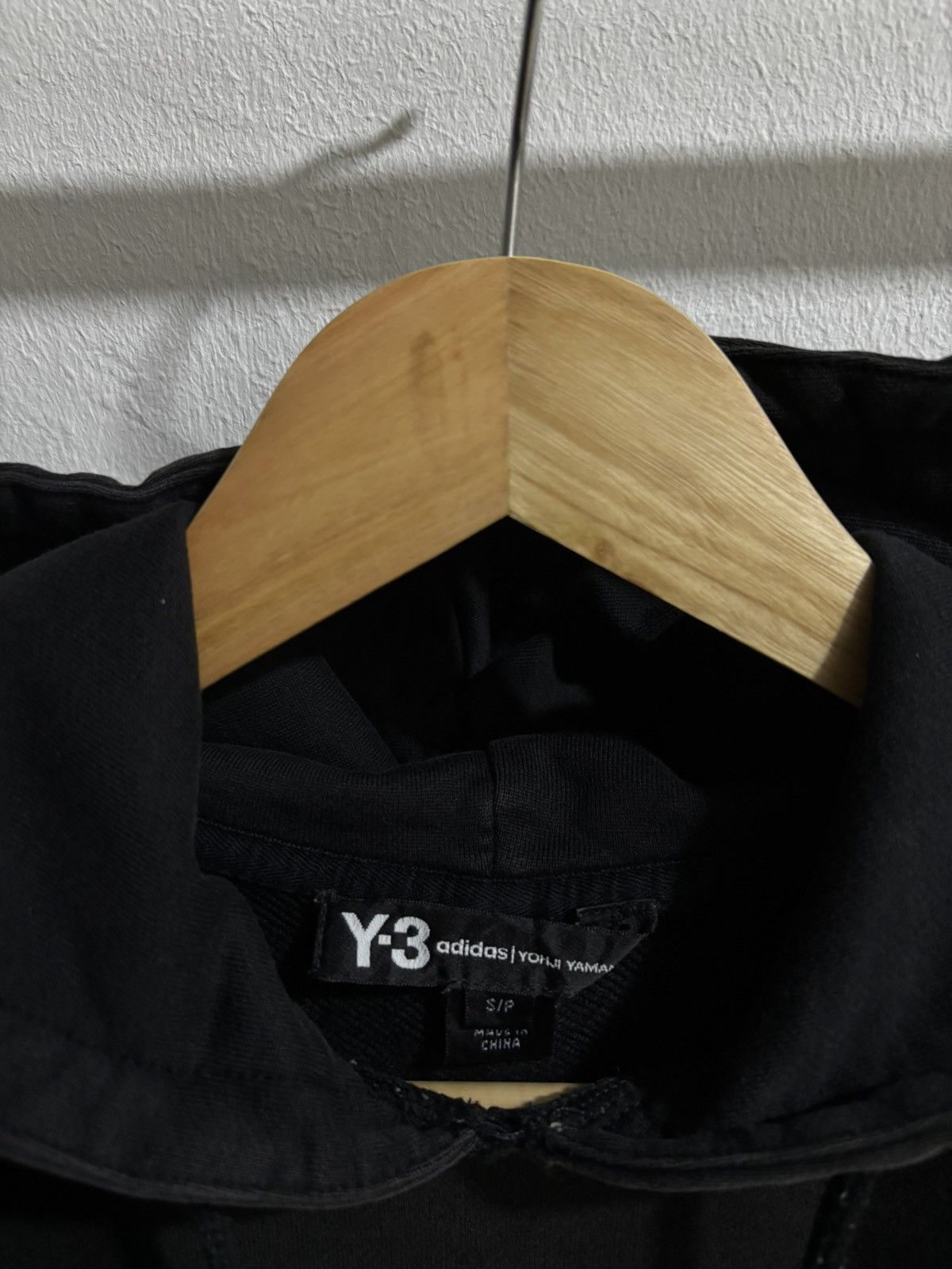 Vintage Y2K Adidas Y-3 Yohji Yamamoto Big Logo Black Hoodie