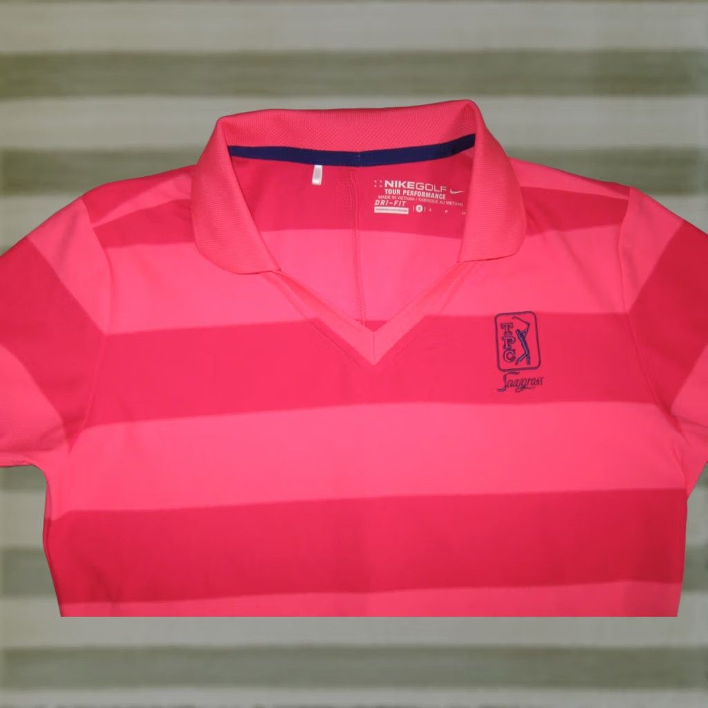 Nike Nike Golf Polo Shirt Women's Small Pink Ponte Vedra Beach TPC Sawgrass Nike Tour Performance Sports Beach Golf Shirt Womens Small Pink Size S / US 4 / IT 40 - 1 Thumbnail