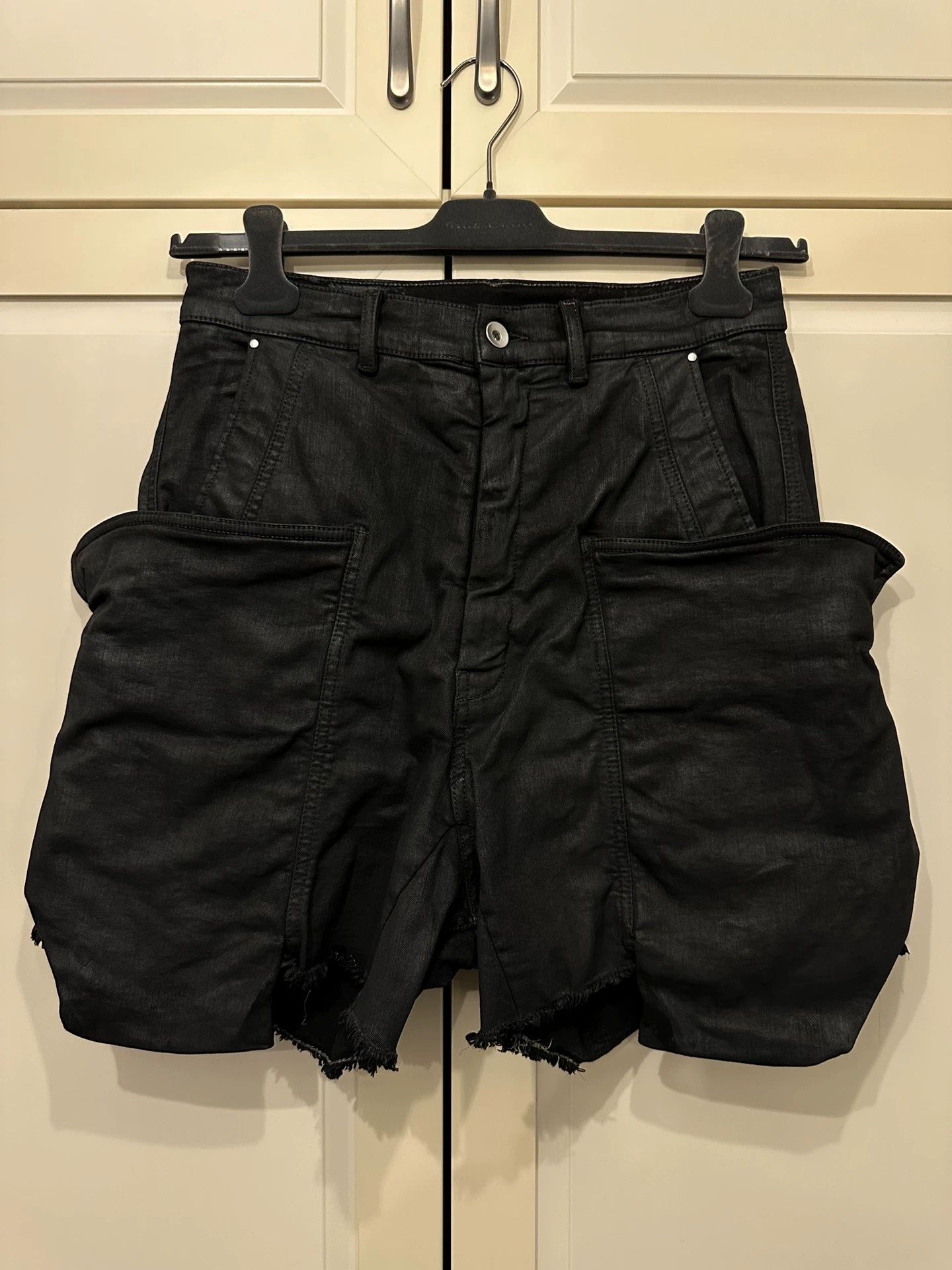 Rick Owens Rick Owens Waxed shorts Size US 29 - 1 Thumbnail