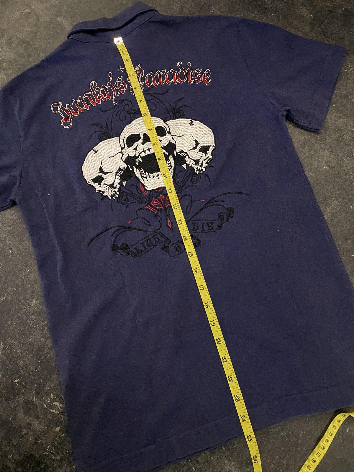 Hysteric Glamour Y2k Junky’s Paradise skulls punks polo shirt Size US S / EU 44-46 / 1 - 9 Thumbnail