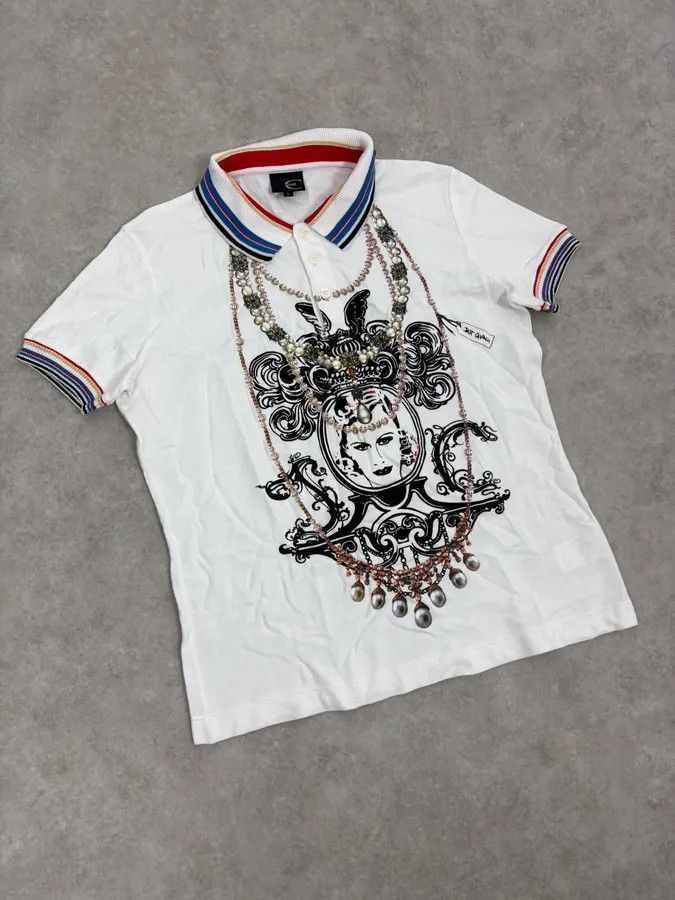 Just Cavalli SS2012 Cavalli White Trompe L’Œeil Necklaces Polo Size US S / EU 44-46 / 1 - 4 Thumbnail