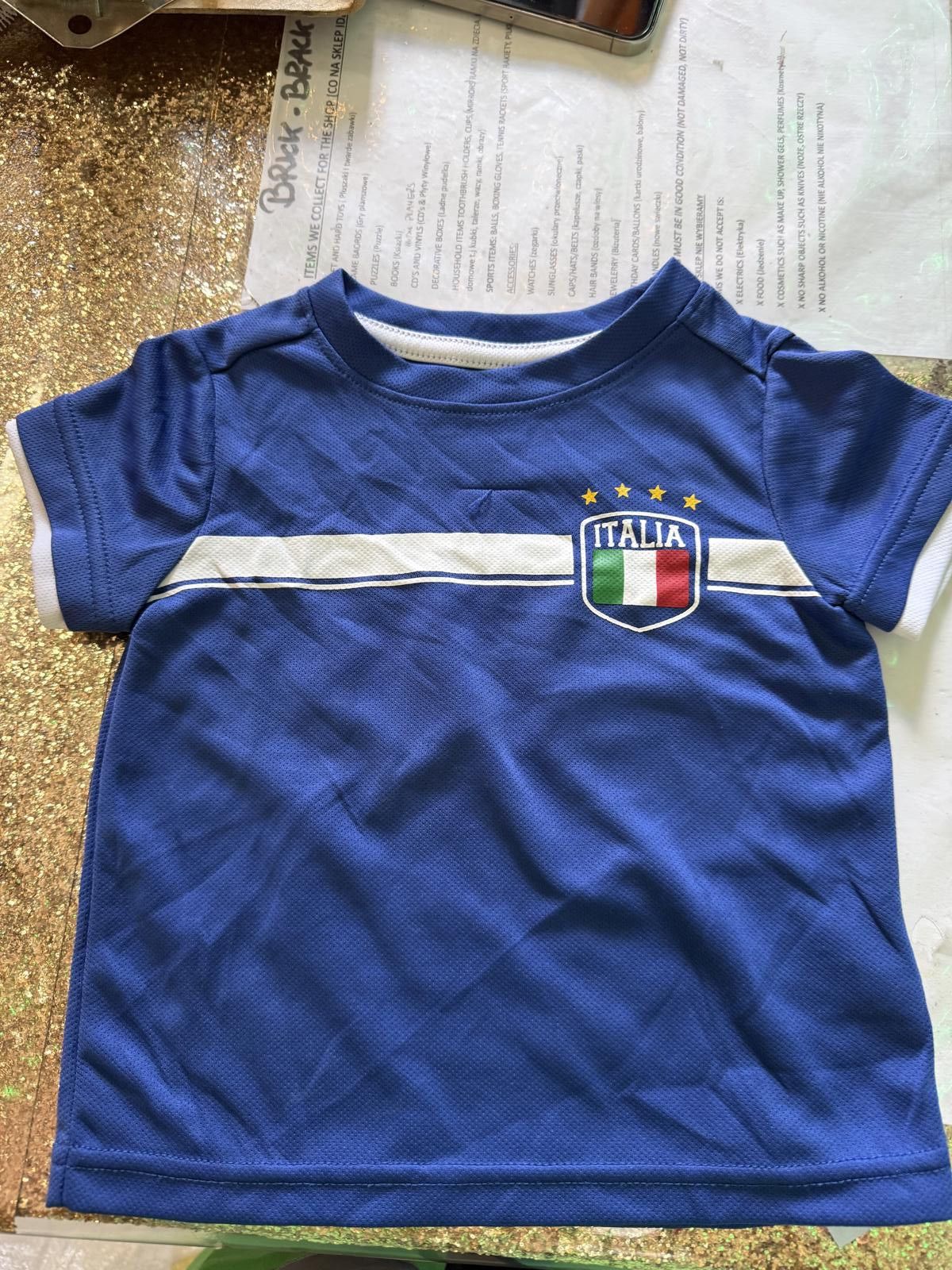 Unknown London Italia Soccer Jersey Kids Size 48S Blue Polyester Size ONE SIZE - 1 Thumbnail