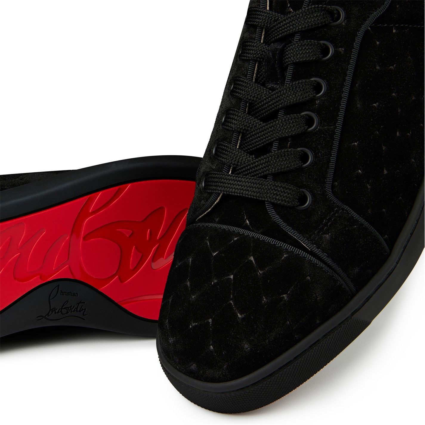 Christian Louboutin Louis Junior Braided Suede Sneakers Size US 9 / EU 42 - 6 Thumbnail