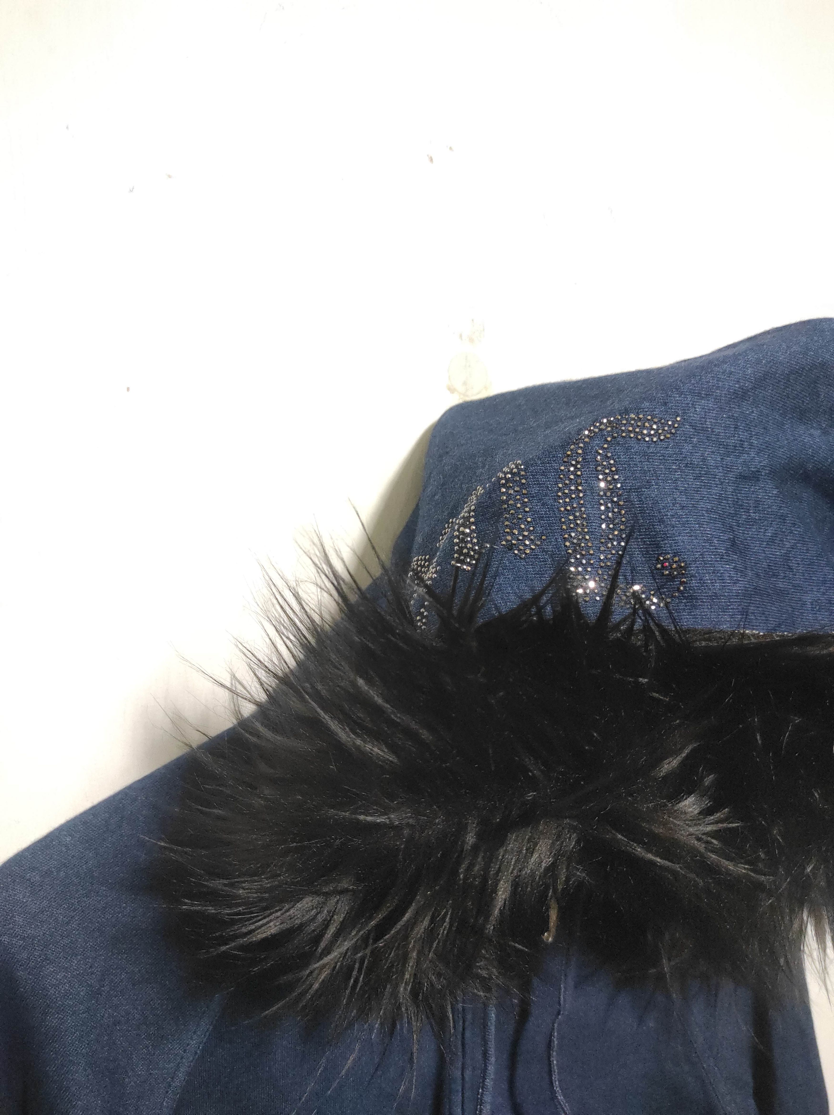 Japanese Brand Juicy Couture Denim Zip Fur Hoodie if6was9 LGB style Size US XS / EU 42 / 0 - 8 Thumbnail