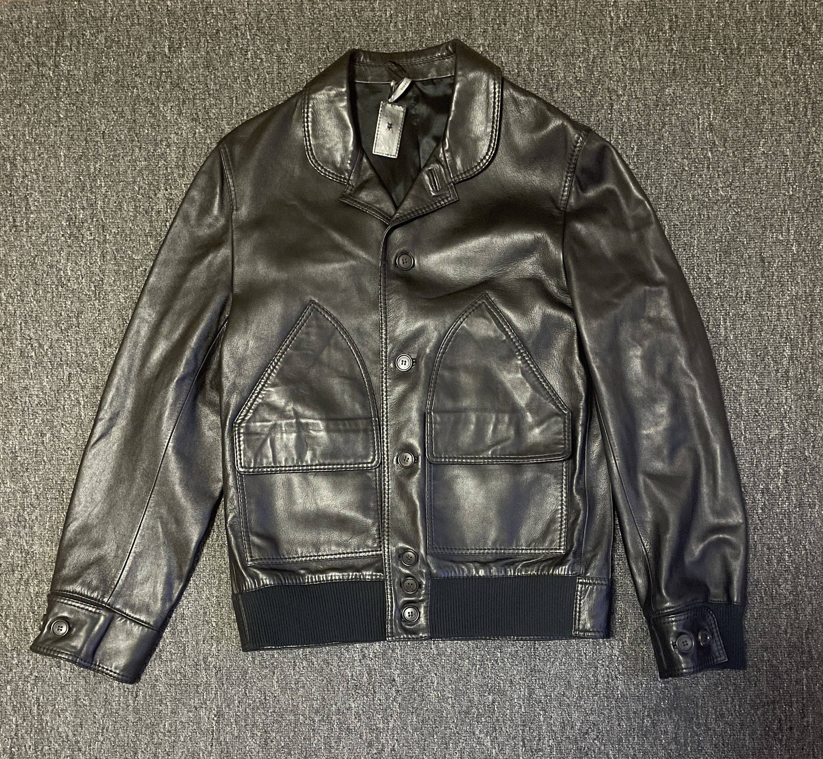 Dior Dior Black Leather Jackets size 48/m Size US M / EU 48-50 / 2 - 1 Thumbnail