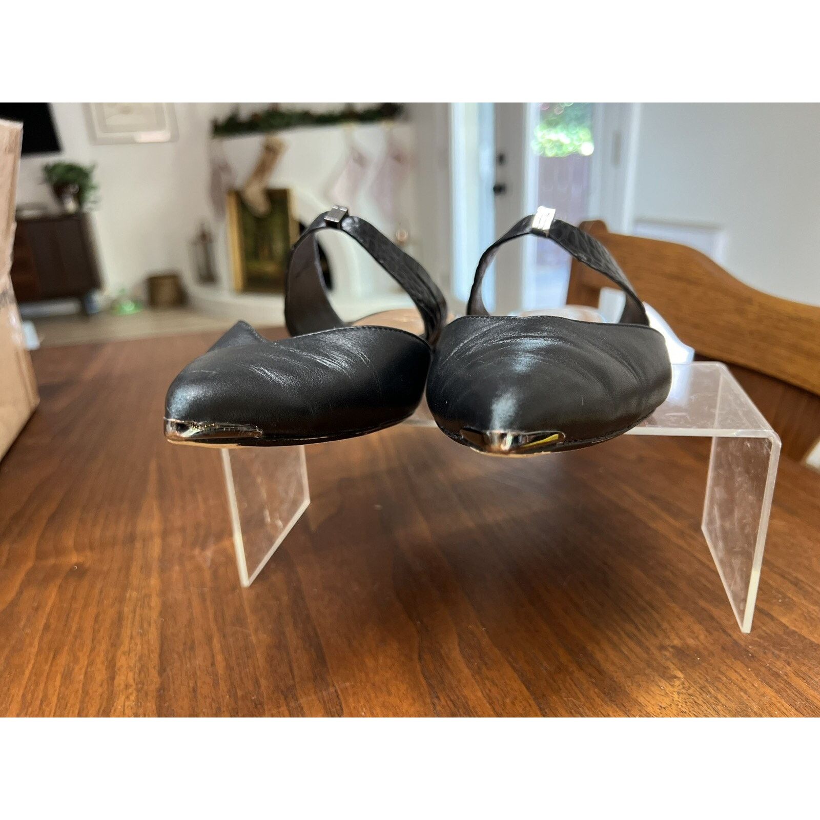 Ted Baker Ted Baker 6.5 Oryla Pointed Toe Leather Mule Flats 37 EU Size US 6.5 / IT 36.5 - 5 Thumbnail