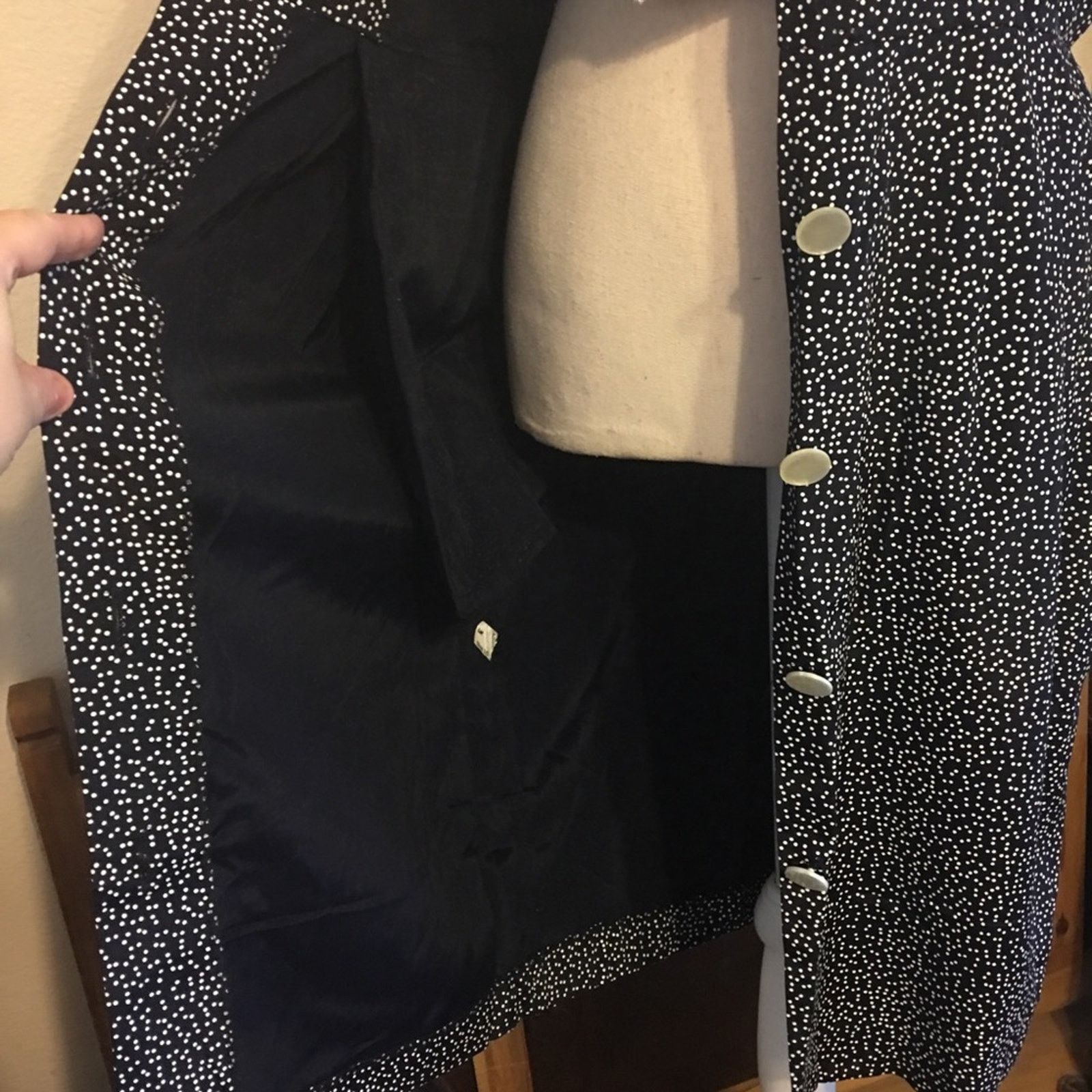 Vintage Vintage J.S.J Petites Vintage 80’s polka dot dress Size L / US 10 / IT 46 - 7 Thumbnail