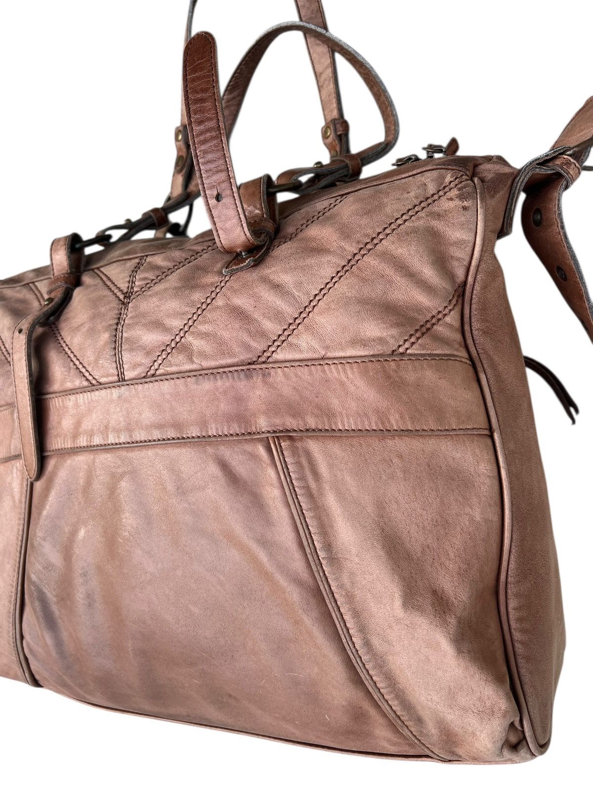 Creed × Leather Creed Japan Faded Patina Leather 2 Way Large Bag Size ONE SIZE - 6 Thumbnail
