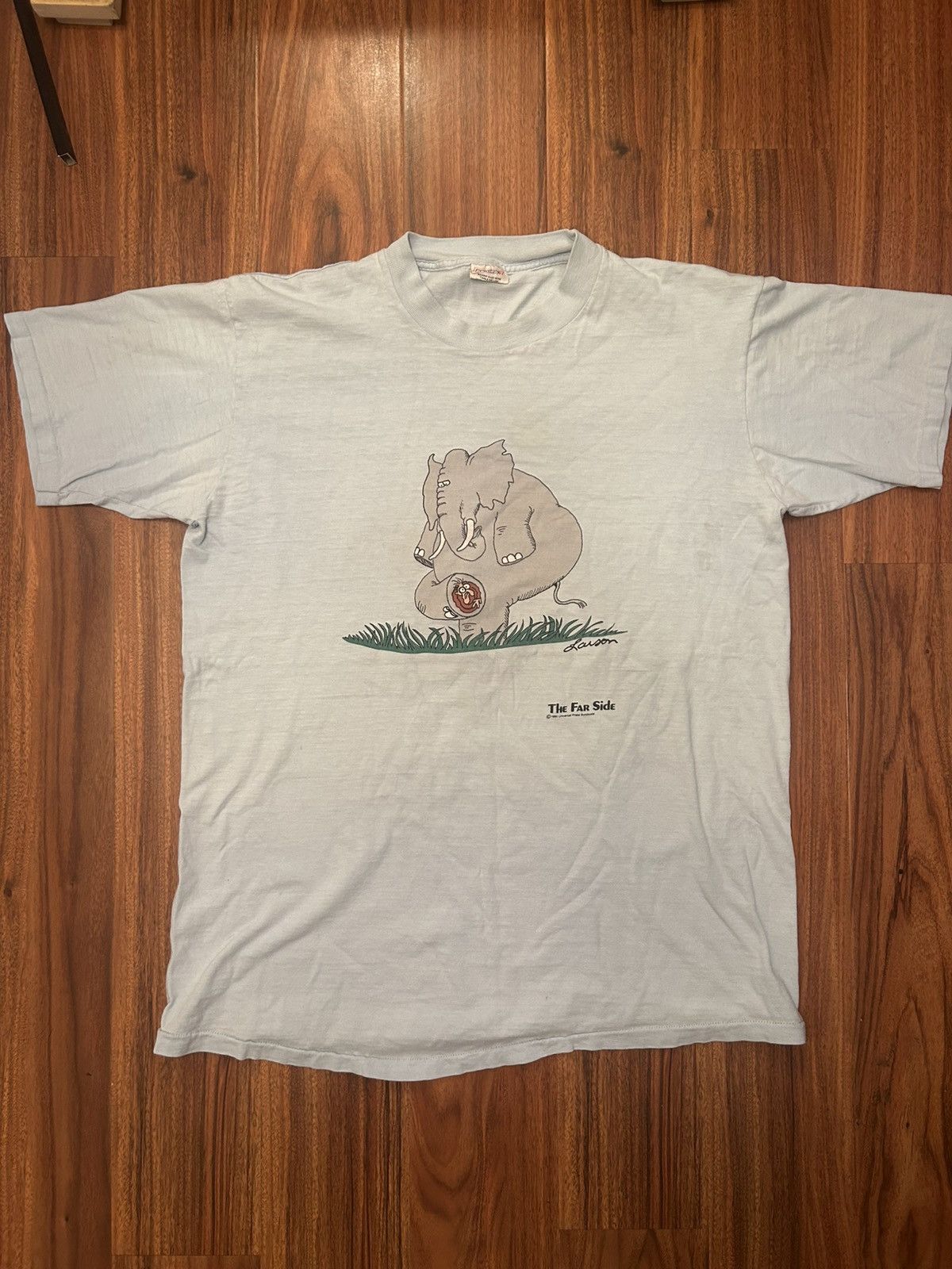 Vintage Vintage 1985 The Far Side Gary Larson Elephant T-Shirt XL Size US XL / EU 56 / 4 - 1 Thumbnail