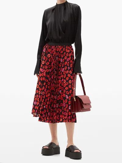Marni o1y1125 Midi Skirt in Multicolor Size 26" / US 2 / IT 38 - 6 Thumbnail